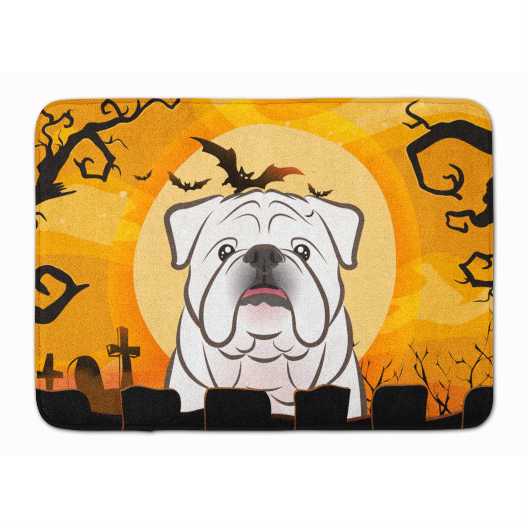 'Caroline'S Treasures Halloween White English Bulldog Floor Mat, 19'''' X 27'''', Multicolor''