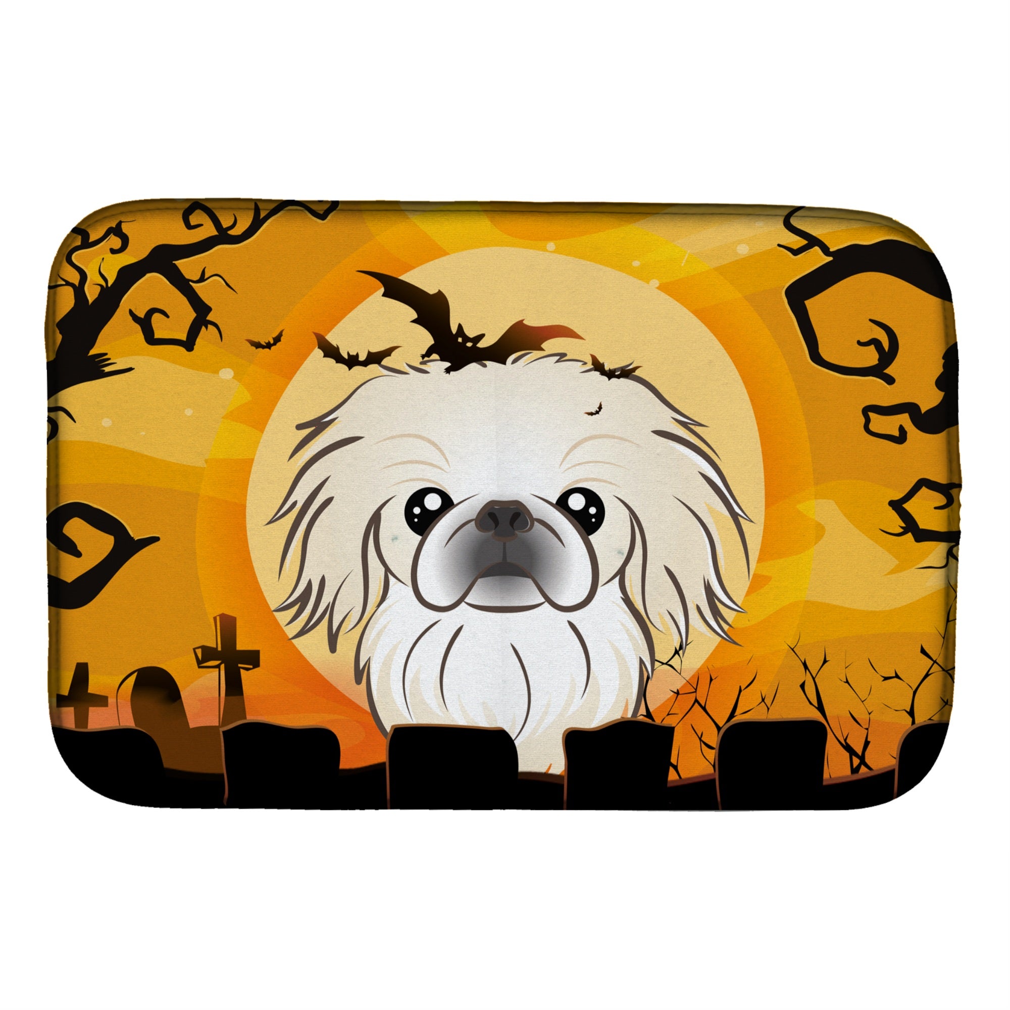 'Caroline'S Treasures Halloween Pekingese Dish Drying Mat, 14'''' X 21''''''