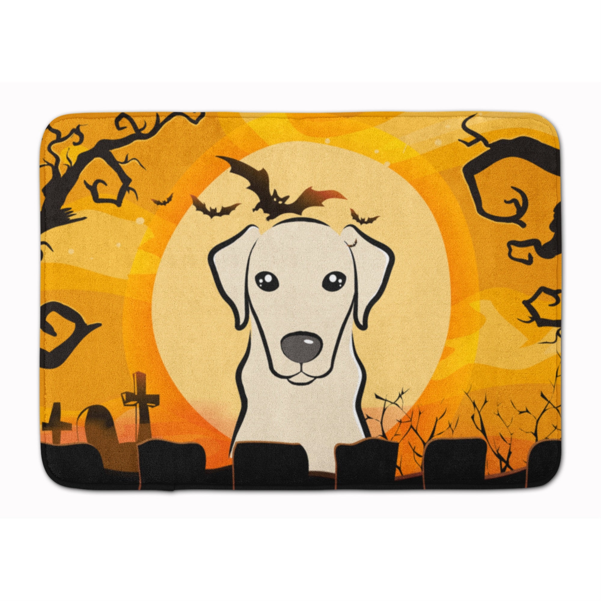 'Caroline'S Treasures Halloween Yellow Labrador Floor Mat, 19'''' X 27'''', Multicolor''