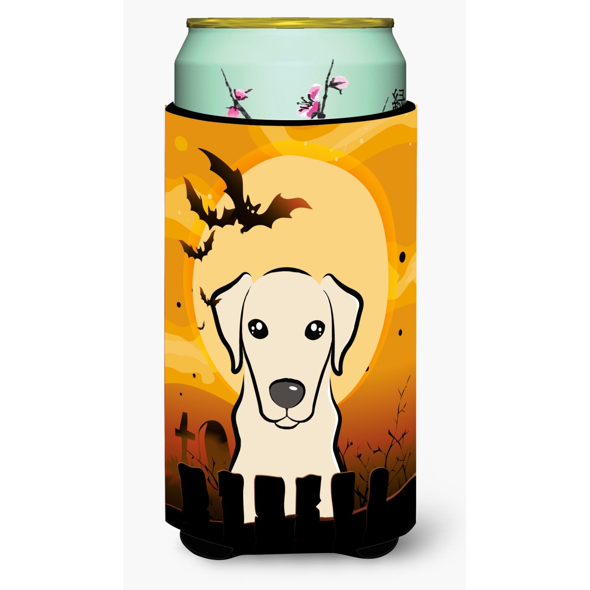 'Caroline'S Treasures Halloween Yellow Labrador Tall Boy Koozie Hugger, Multicolor''
