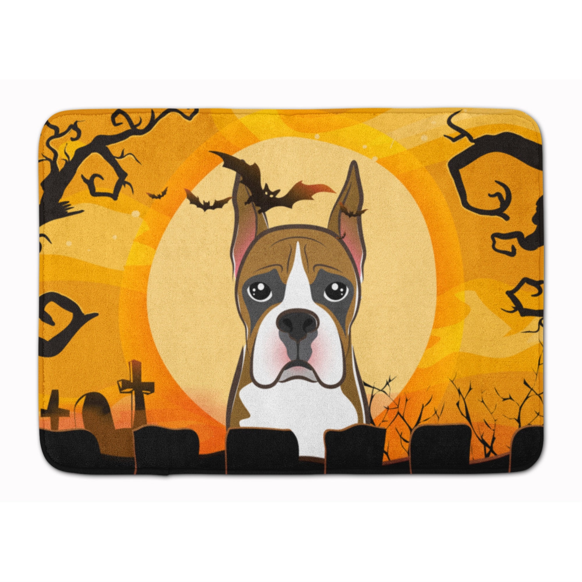 'Caroline'S Treasures Halloween Boxer Floor Mat, 19'''' X 27'''', Multicolor''