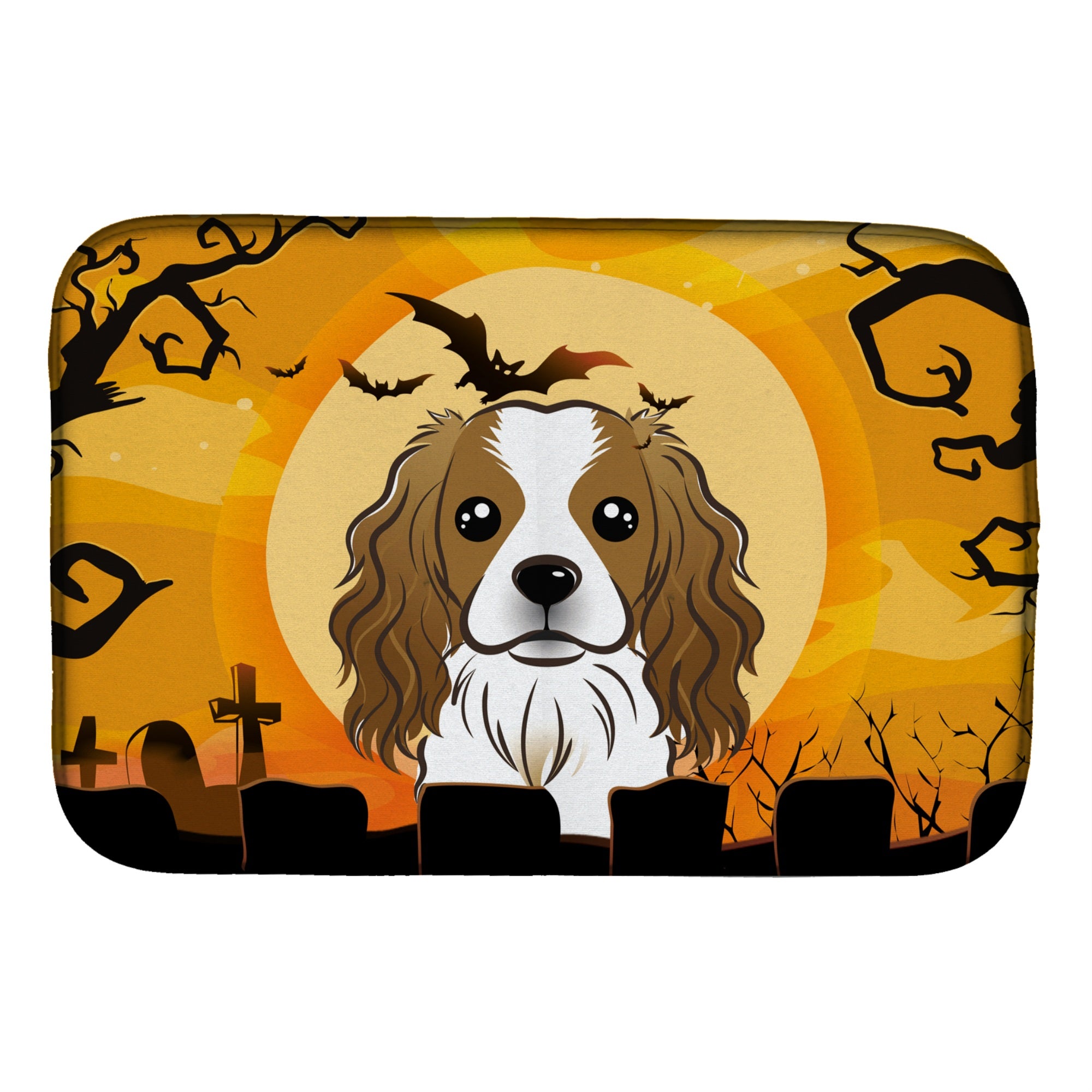 'Caroline'S Treasures Bb1782Ddm Dish Drying Mat, 14'''' X 21'''', Halloween''