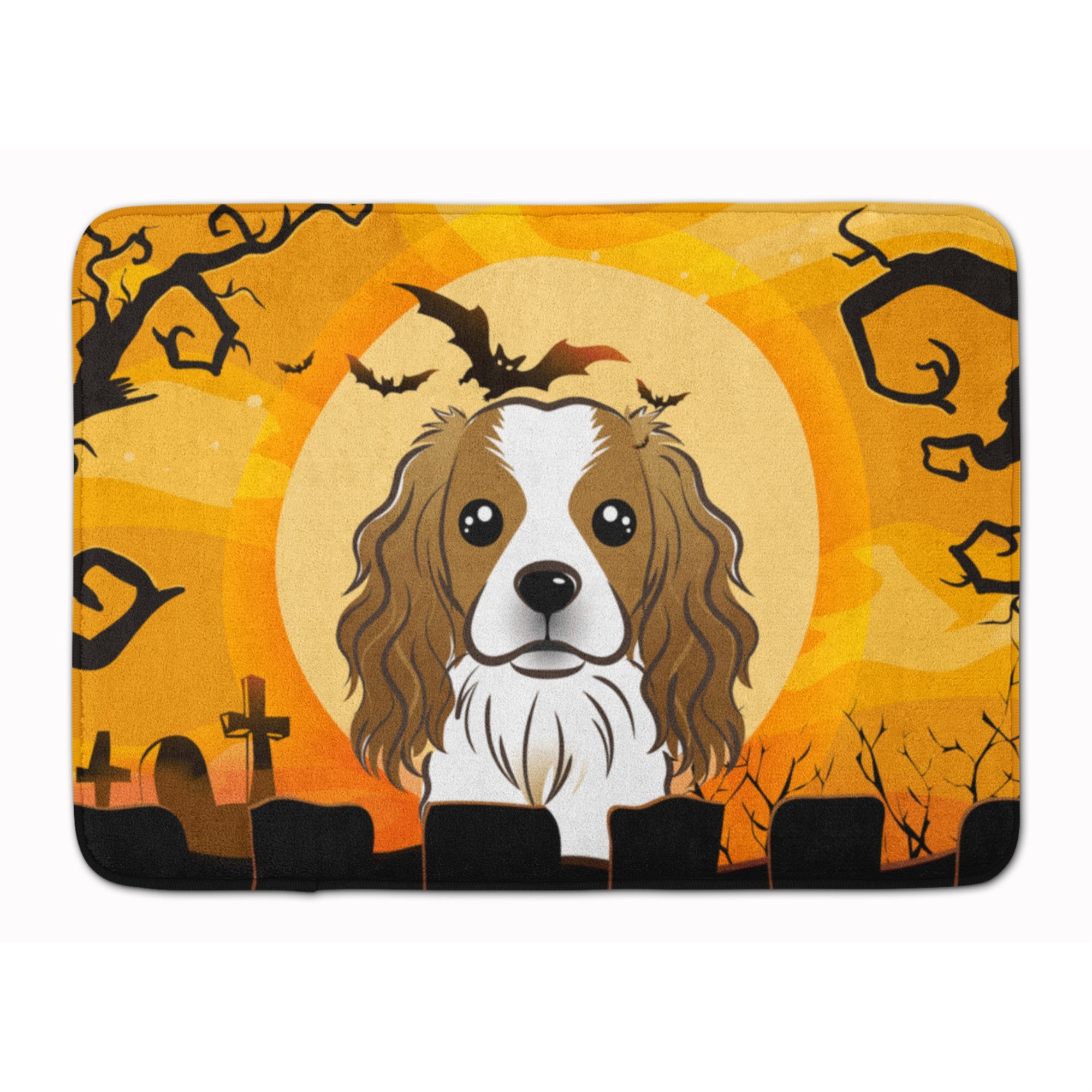 'Caroline'S Treasures Halloween Cavalier Spaniel Floor Mat, 19'''' X 27'''', Multicolor''