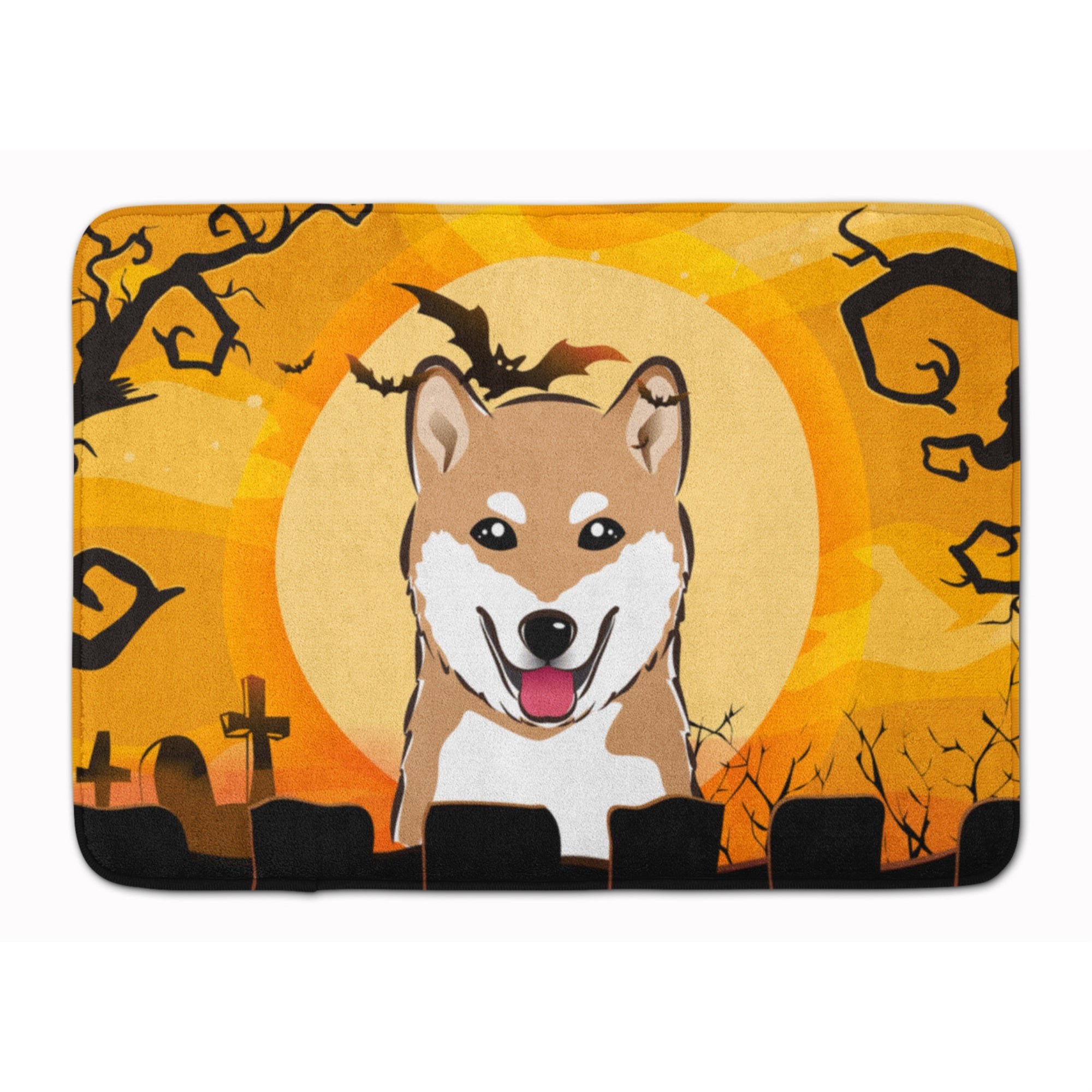 'Caroline'S Treasures Halloween Shiba Inu Floor Mat, 19'''' X 27'''', Multicolor''