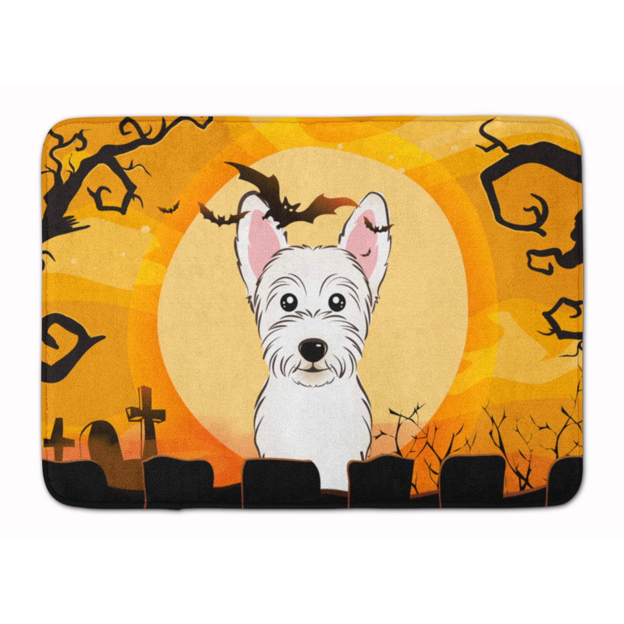 'Caroline'S Treasures Halloween Westie Floor Mat, 19'''' X 27'''', Multicolor''
