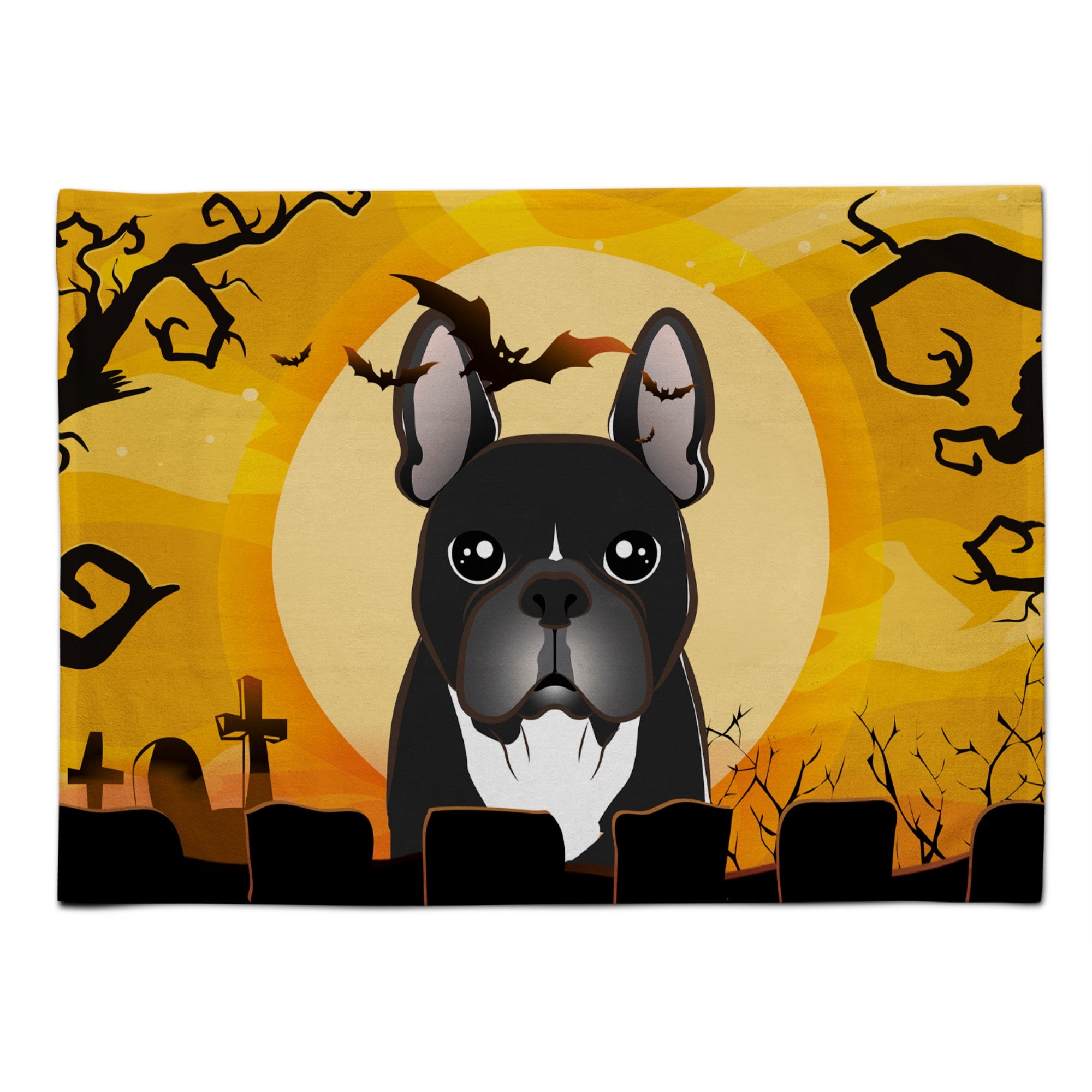 'Caroline'S Treasures Bb1785Plmt Halloween French Bulldog Fabric Placemat, Multicolor''