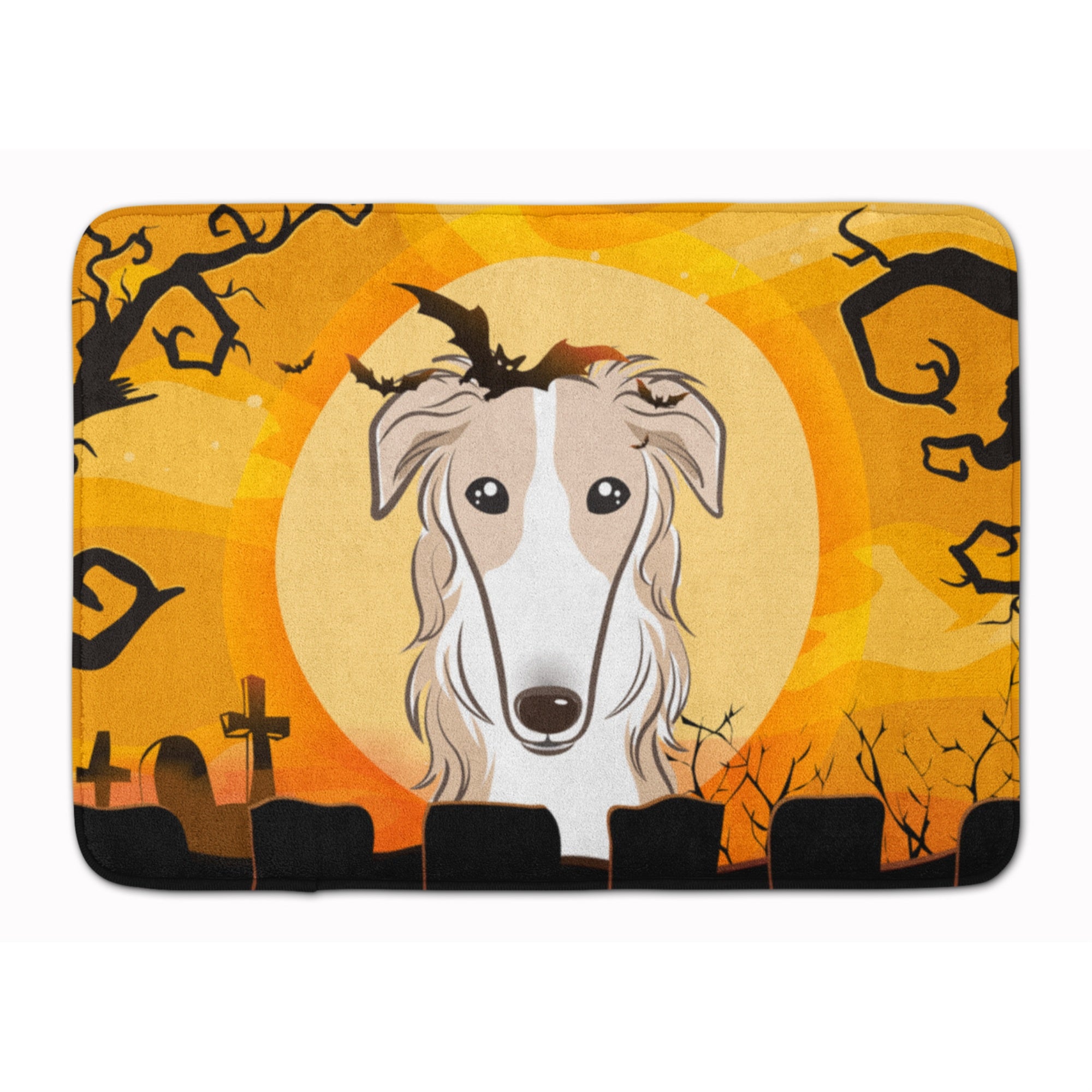 'Caroline'S Treasures Halloween Borzoi Floor Mat, 19'''' X 27'''', Multicolor''