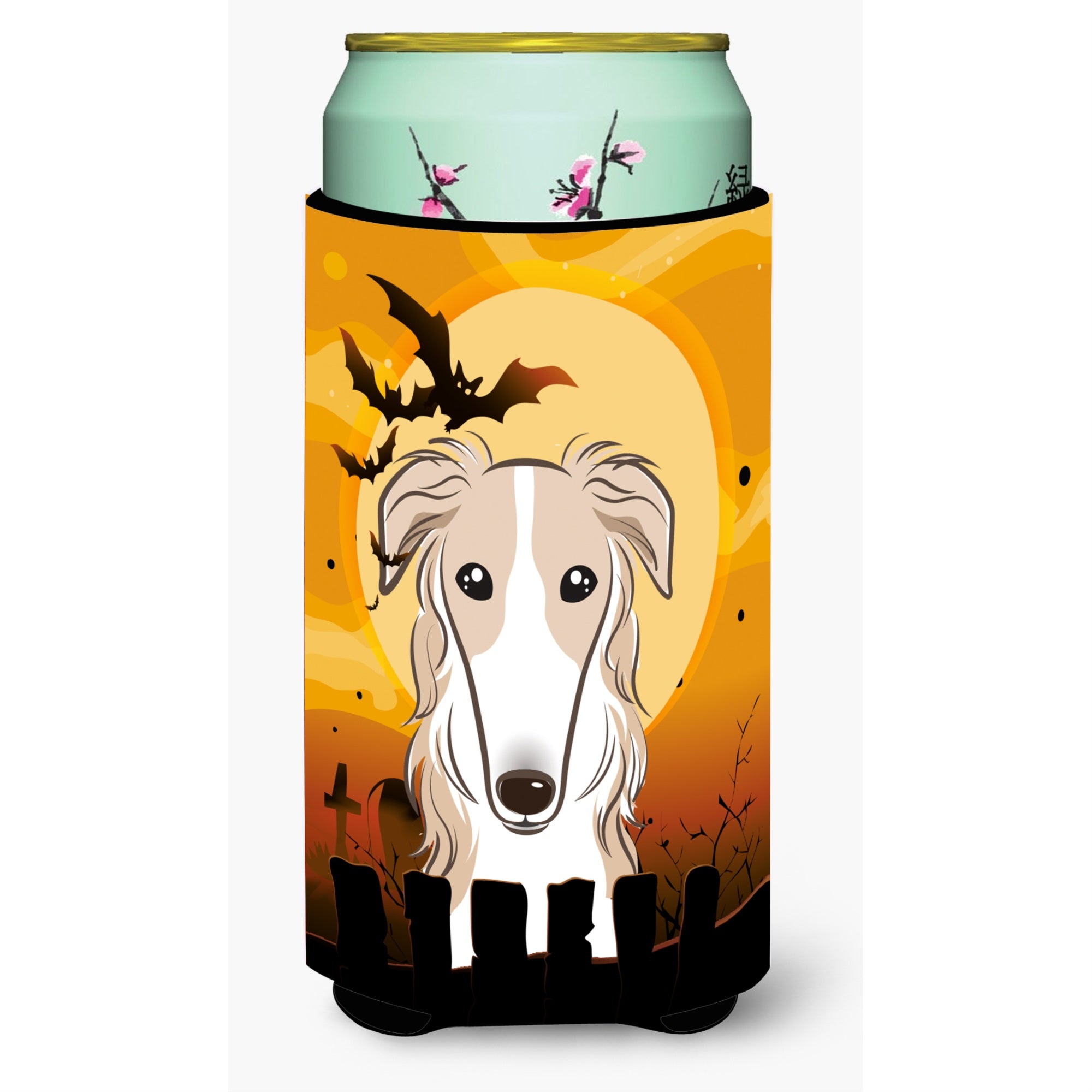 'Caroline'S Treasures Halloween Borzoi Tall Boy Koozie Hugger, Multicolor''