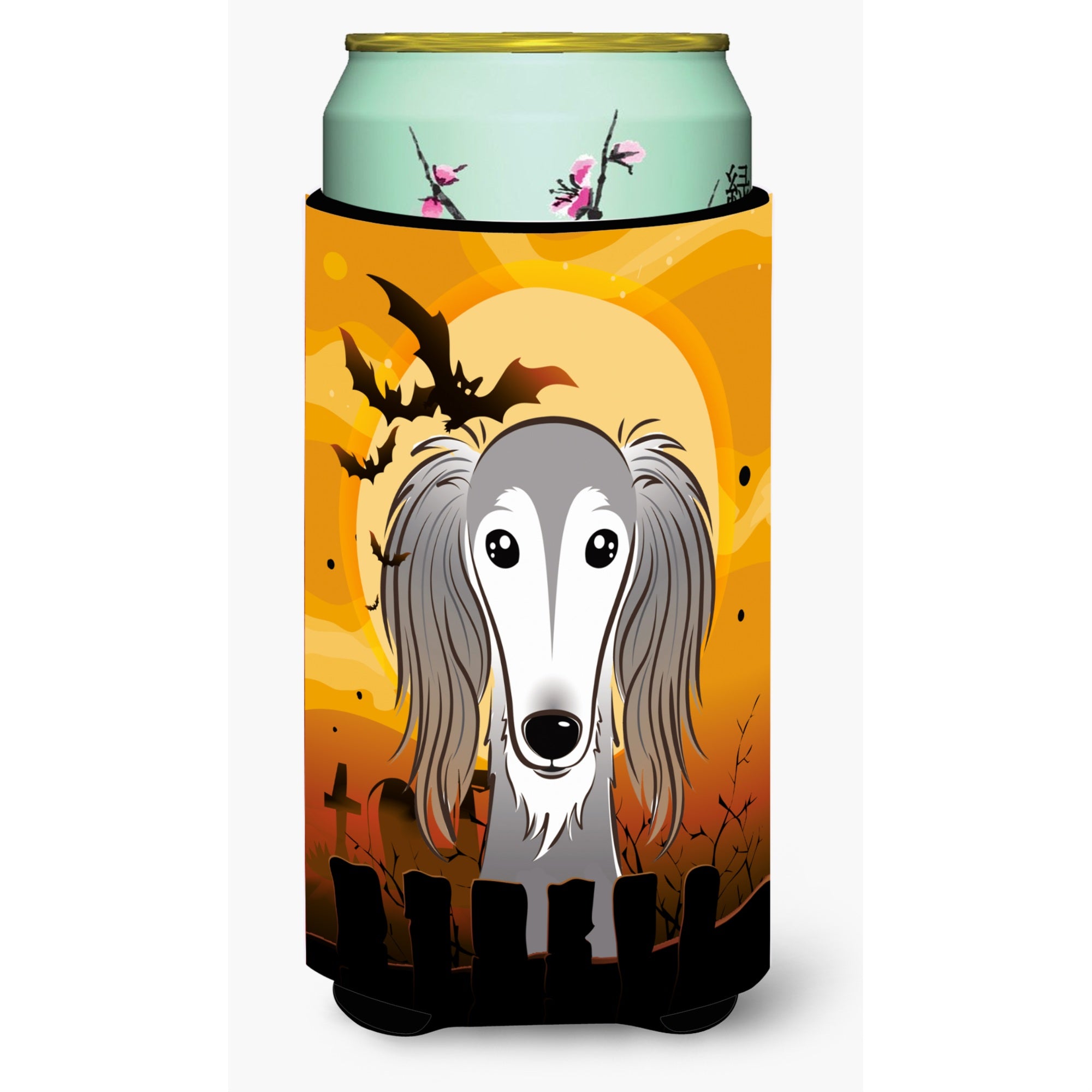 'Caroline'S Treasures Halloween Saluki Tall Boy Koozie Hugger, Multicolor''