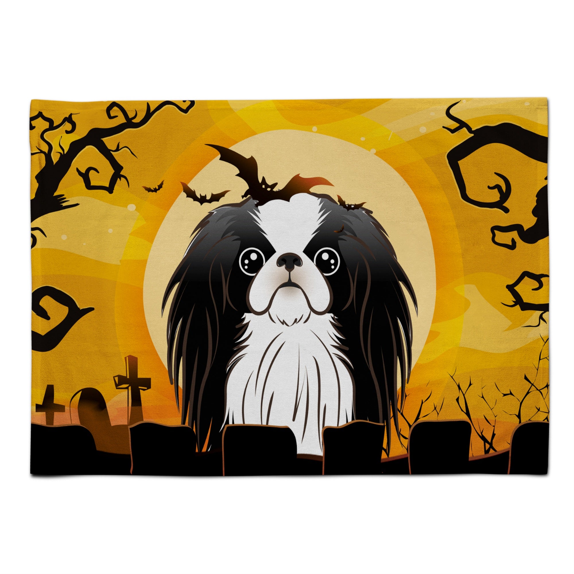 'Caroline'S Treasures Bb1788Plmt Halloween Japanese Chin Fabric Placemat, Multicolor''