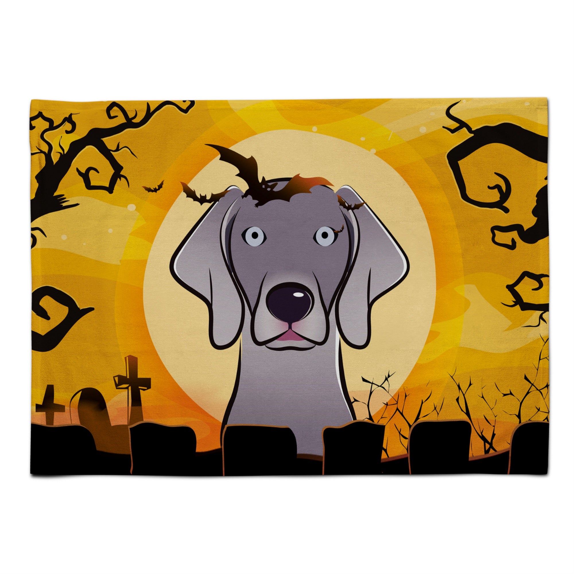 'Caroline'S Treasures Bb1789Plmt Halloween Weimaraner Fabric Placemat, Multicolor''