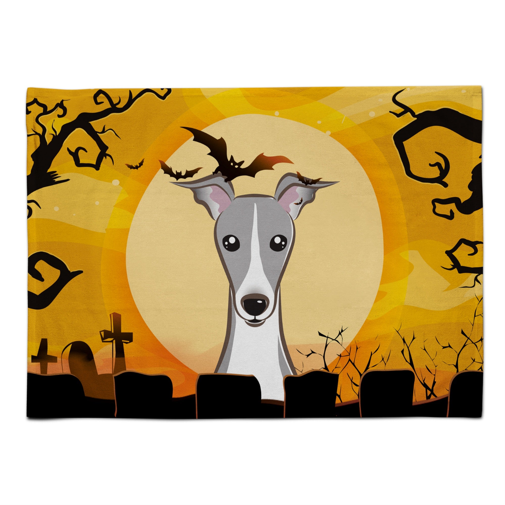 'Caroline'S Treasures Bb1794Plmt Halloween Italian Greyhound Fabric Placemat, Multicolor''