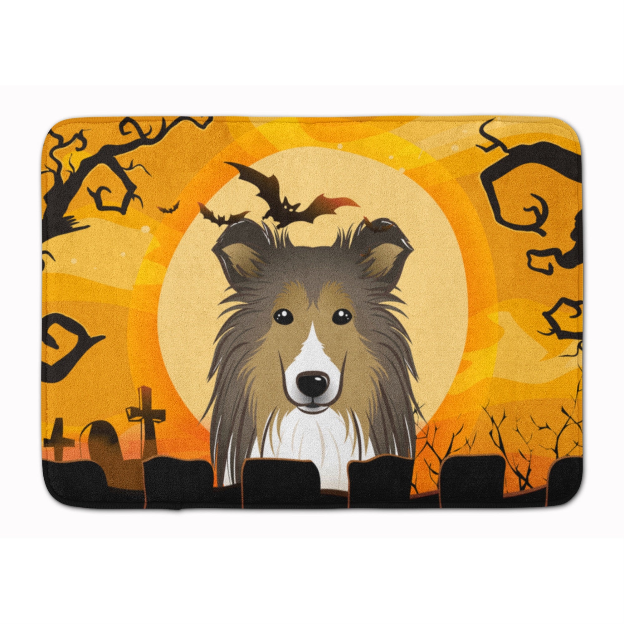 'Caroline'S Treasures Halloween Sheltie Floor Mat, 19'''' X 27'''', Multicolor''