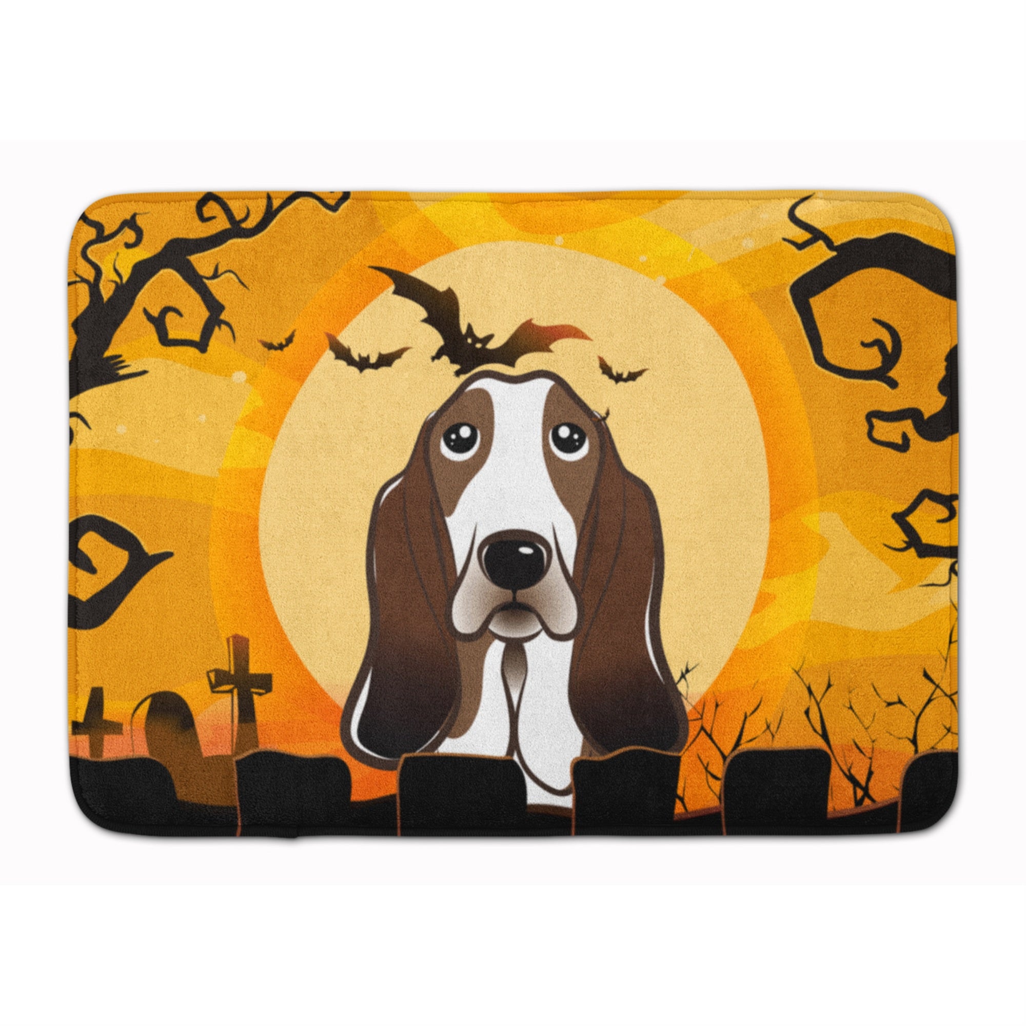 'Caroline'S Treasures Halloween Basset Hound Floor Mat, 19'''' X 27'''', Multicolor''
