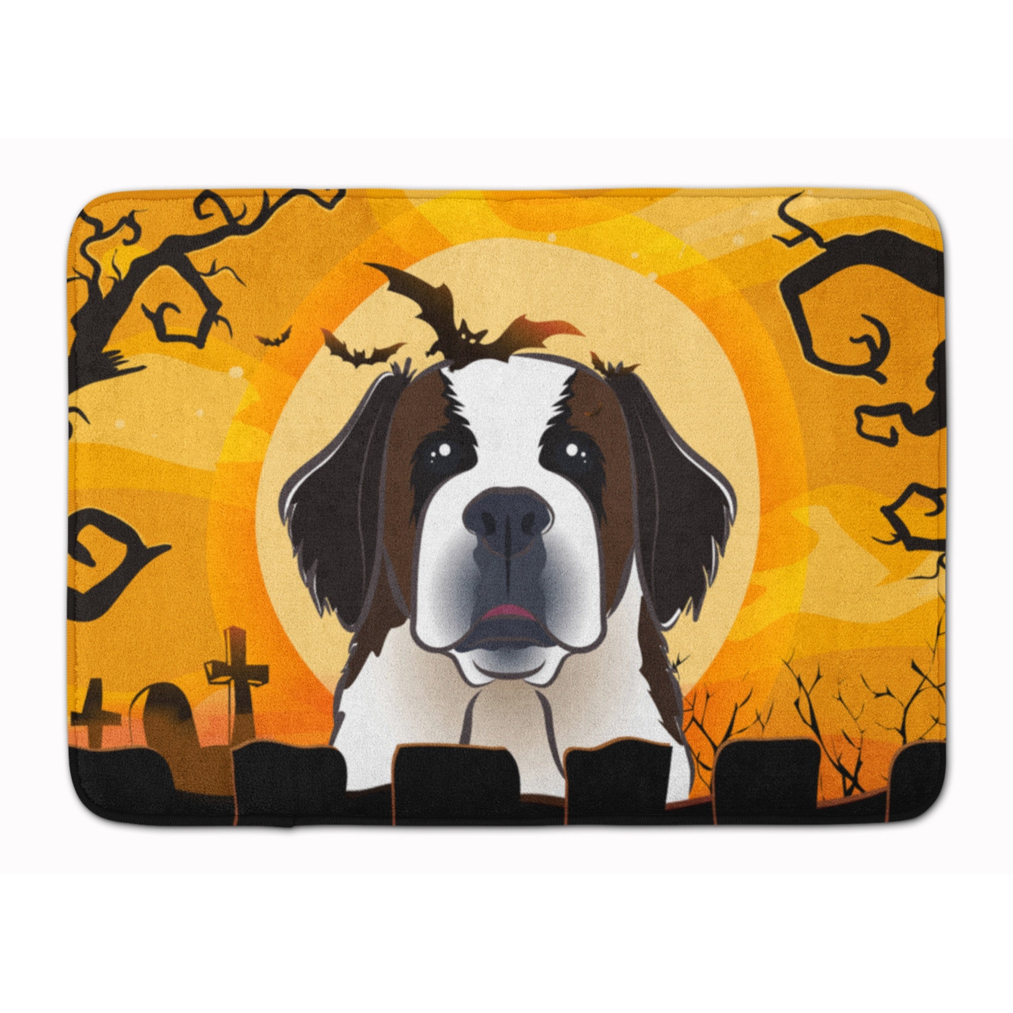'Caroline'S Treasures Halloween Saint Bernard Floor Mat, 19'''' X 27'''', Multicolor''