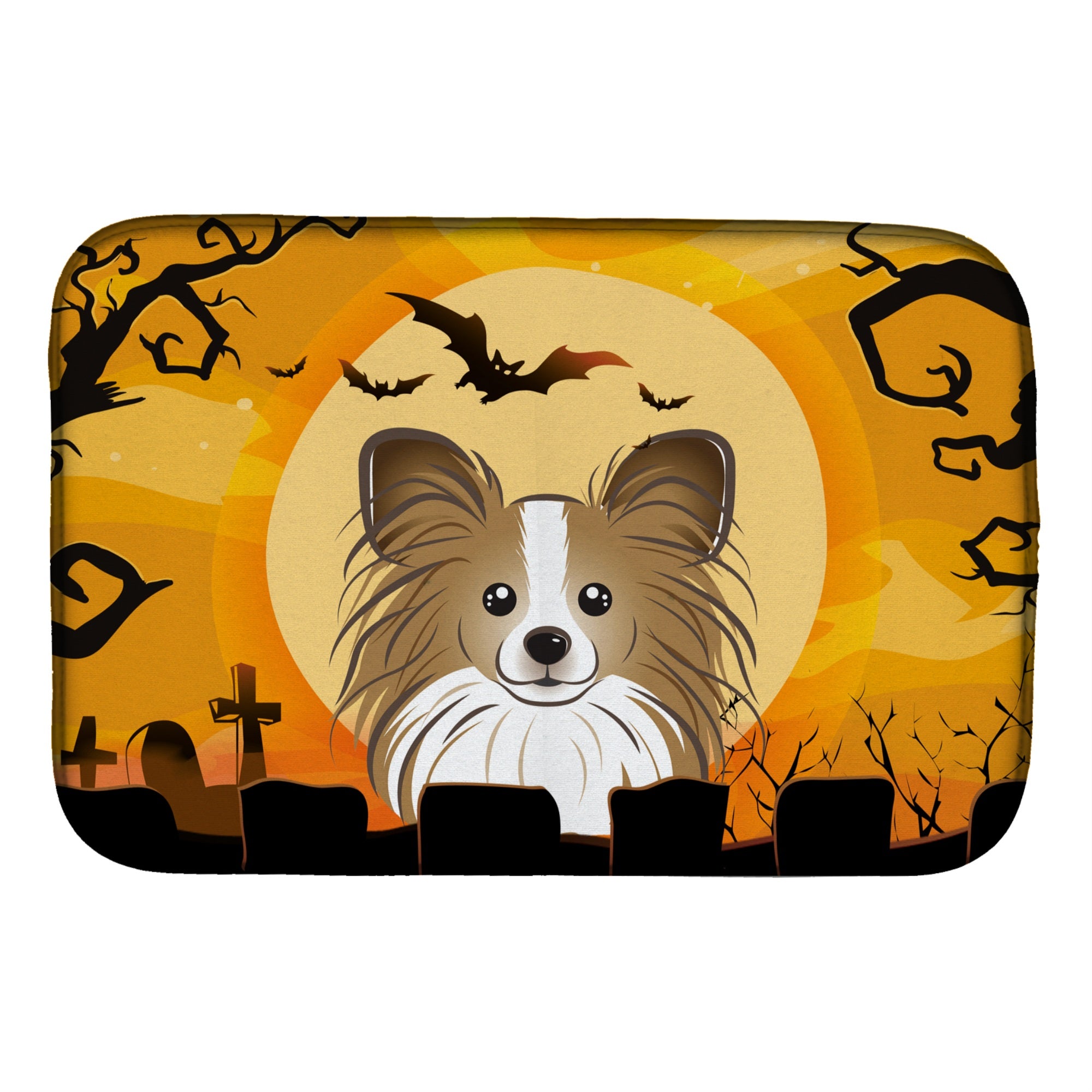 'Caroline'S Treasures Halloween Papillion Dish Drying Mat, 14'''' X 21''''''