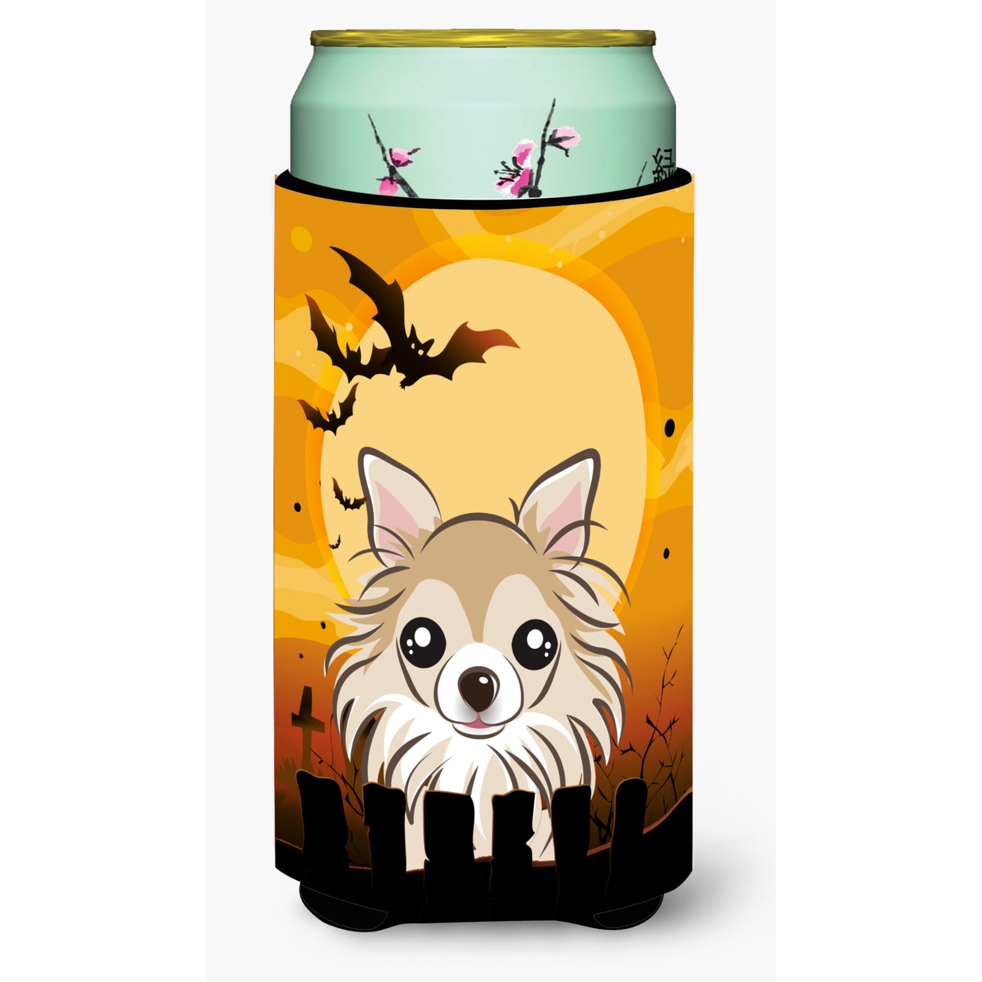'Caroline'S Treasures Halloween Chihuahua Tall Boy Koozie Hugger, Multicolor''