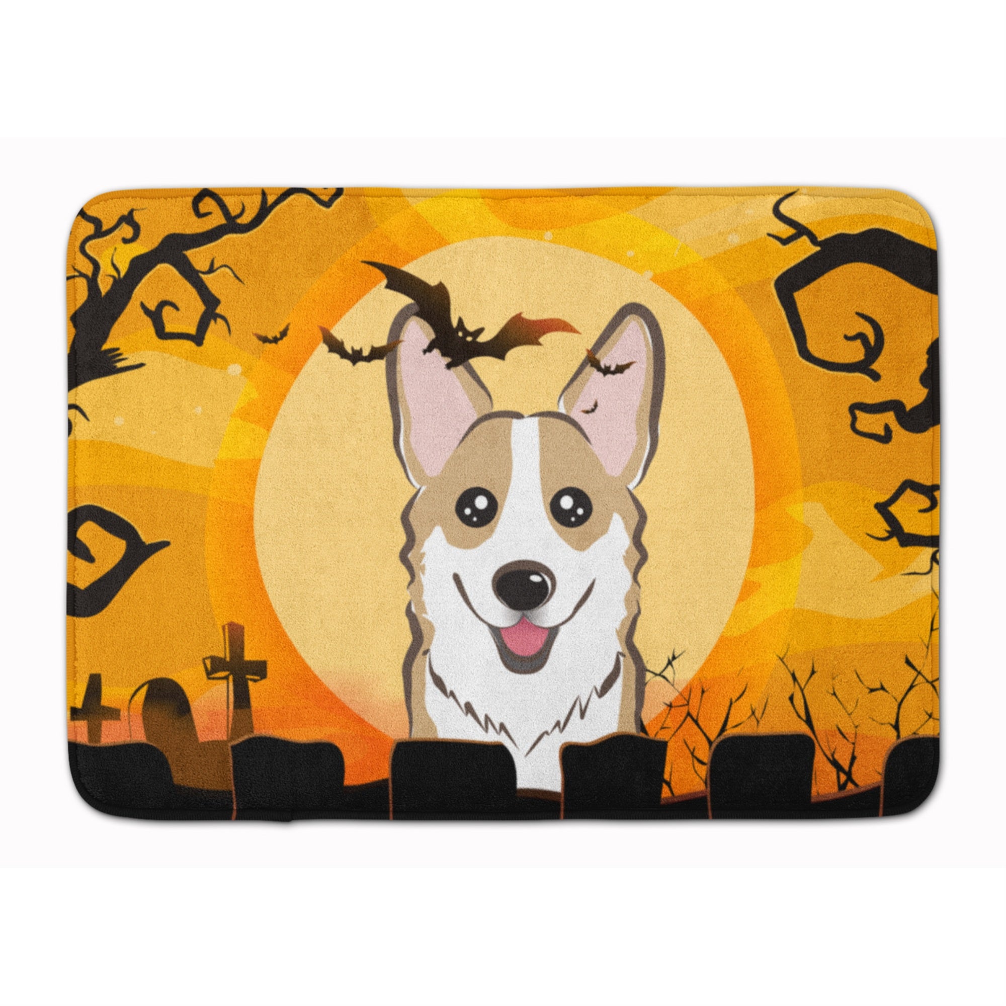 'Caroline'S Treasures Halloween Sable Corgi Floor Mat, 19'''' X 27'''', Multicolor''