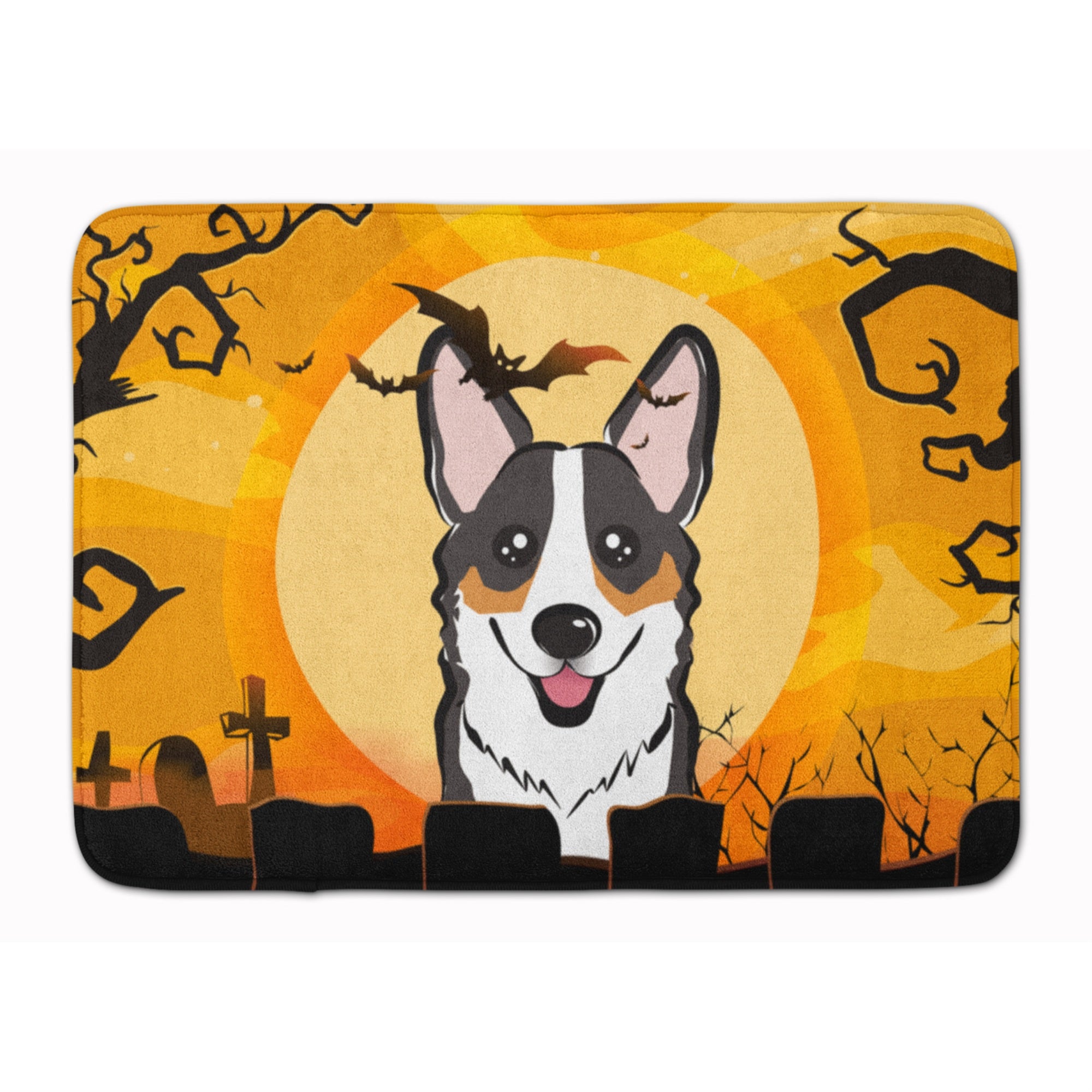 'Caroline'S Treasures Halloween Tricolor Corgi Floor Mat, 19'''' X 27'''', Multicolor''