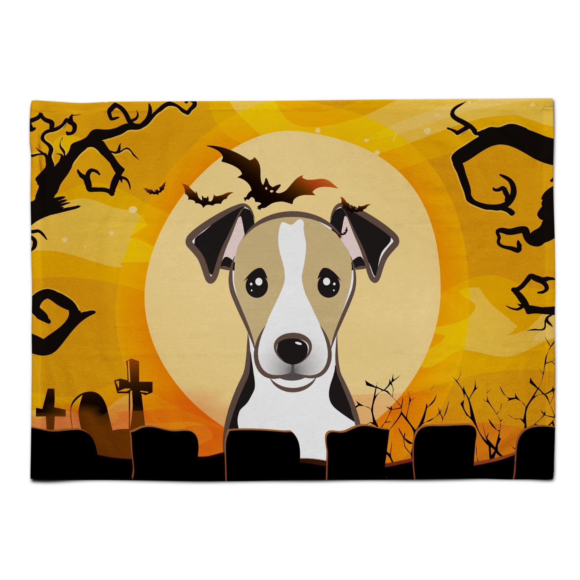 'Caroline'S Treasures Bb1819Plmt Halloween Jack Russell Terrier Fabric Placemat, Multicolor''