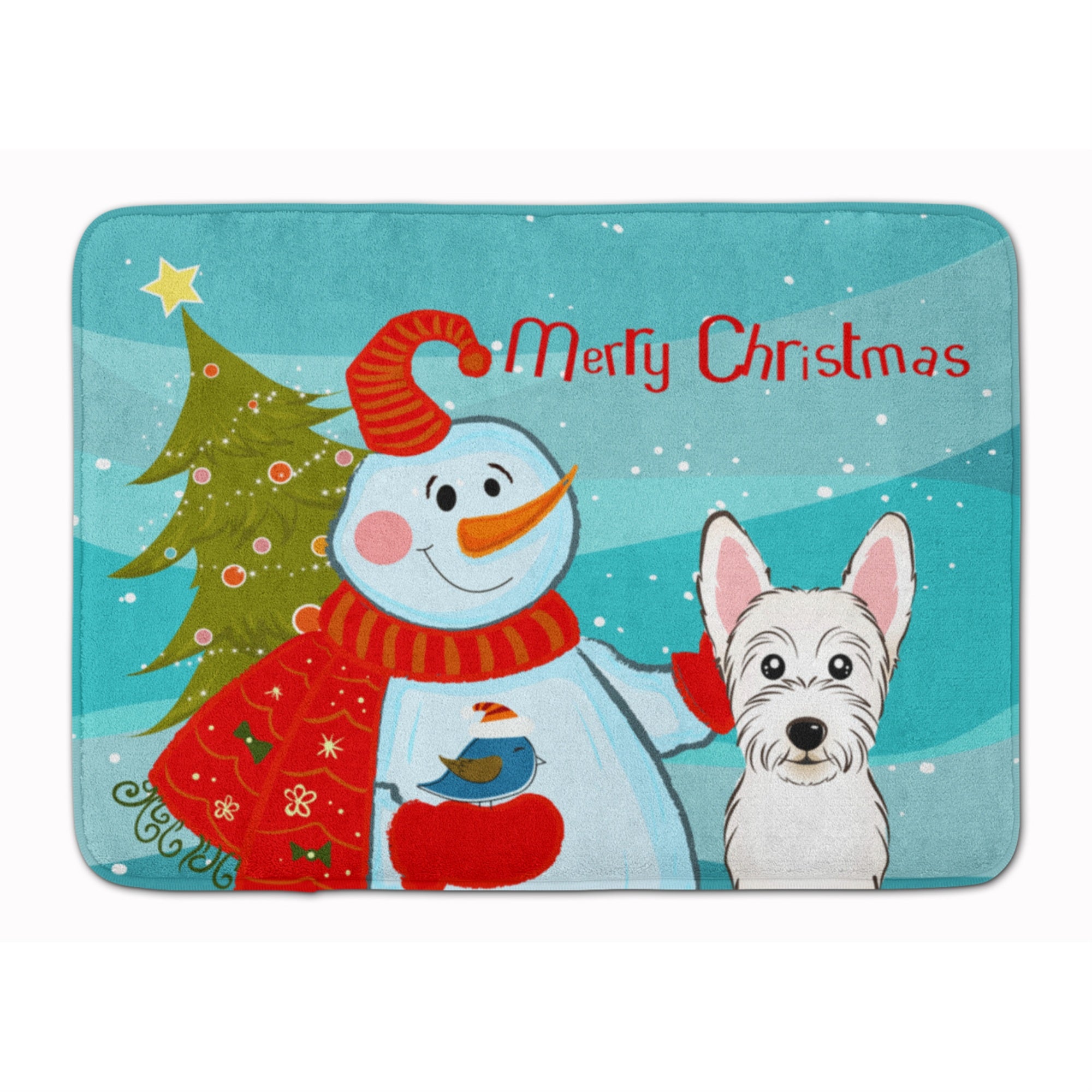 'Caroline'S Treasures Snowman With Westie Floor Mat, 19'''' X 27'''', Multicolor''