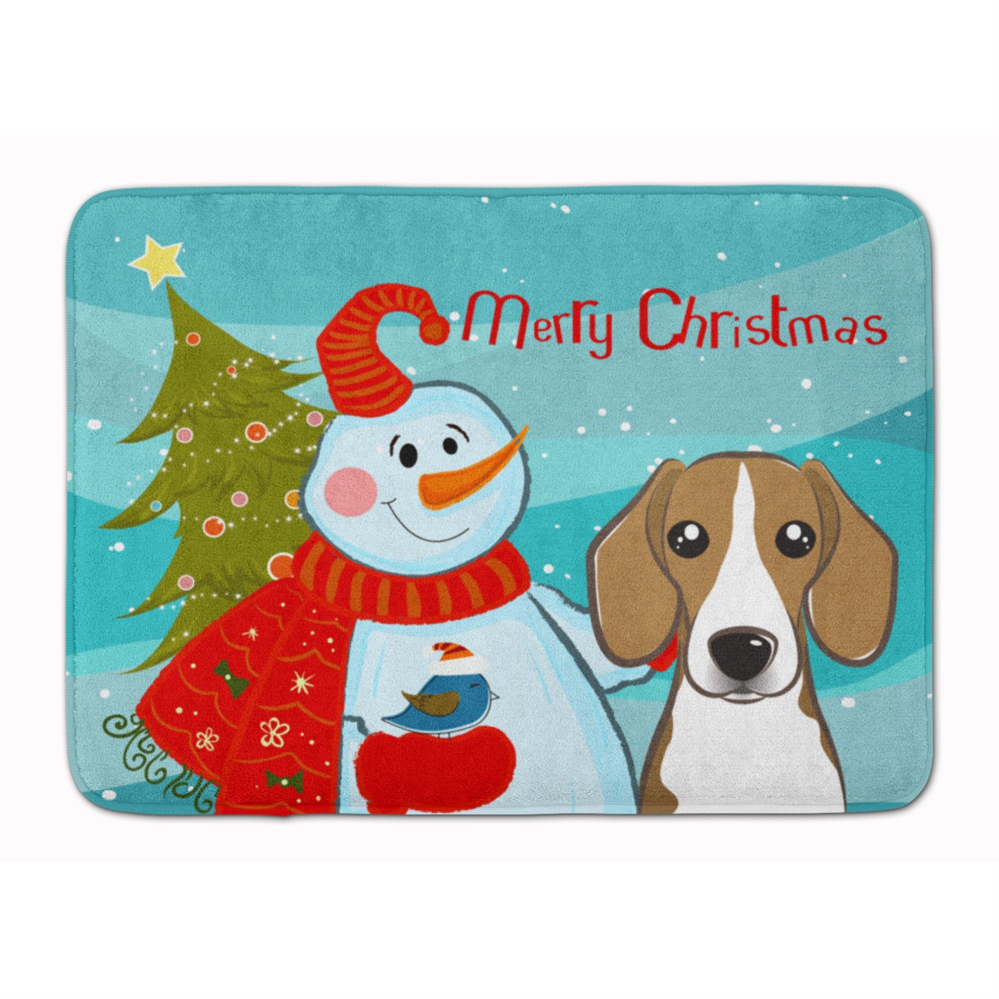 'Caroline'S Treasures Snowman With Beagle Floor Mat, 19'''' X 27'''', Multicolor''