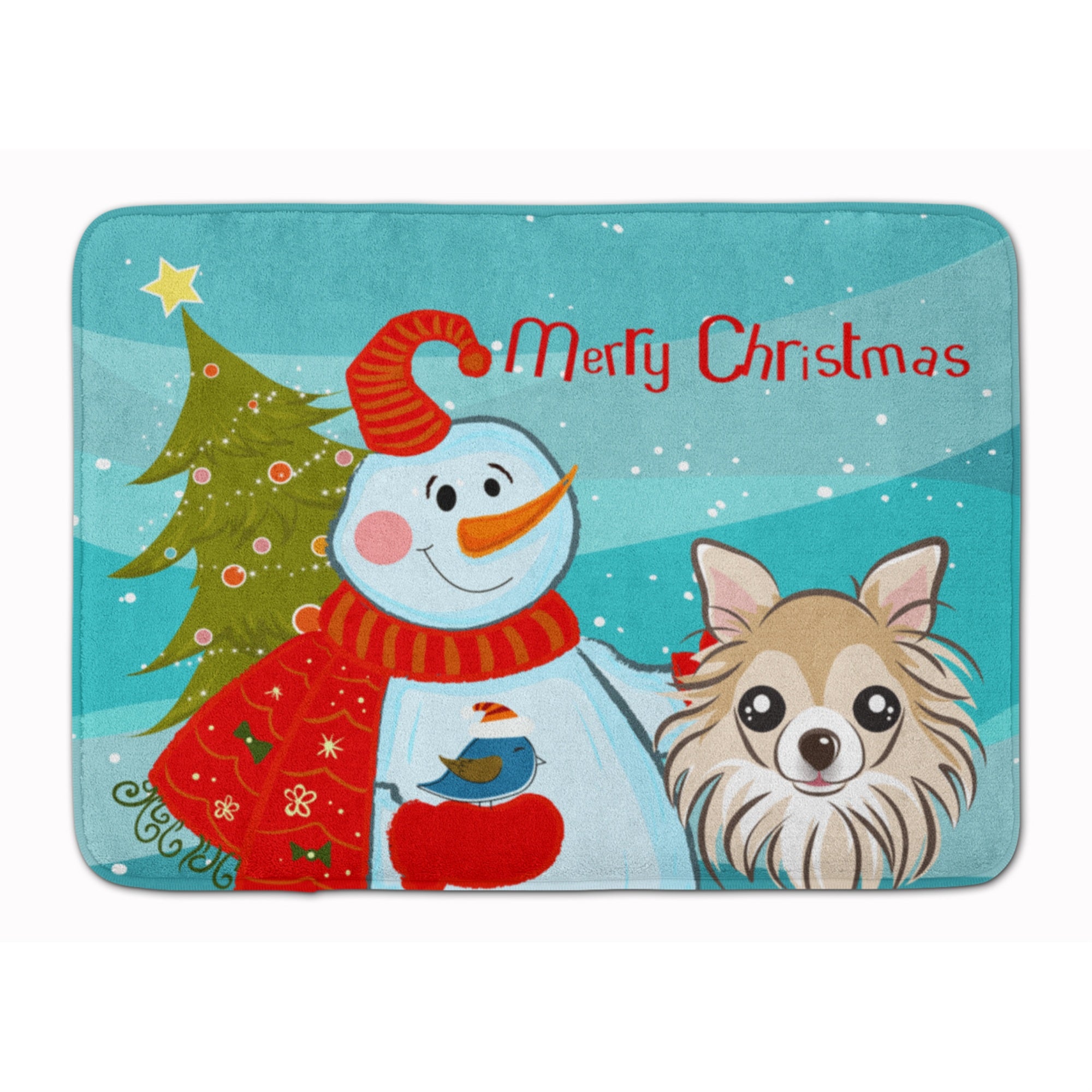 'Caroline'S Treasures Snowman With Chihuahua Floor Mat, 19'''' X 27'''', Multicolor''