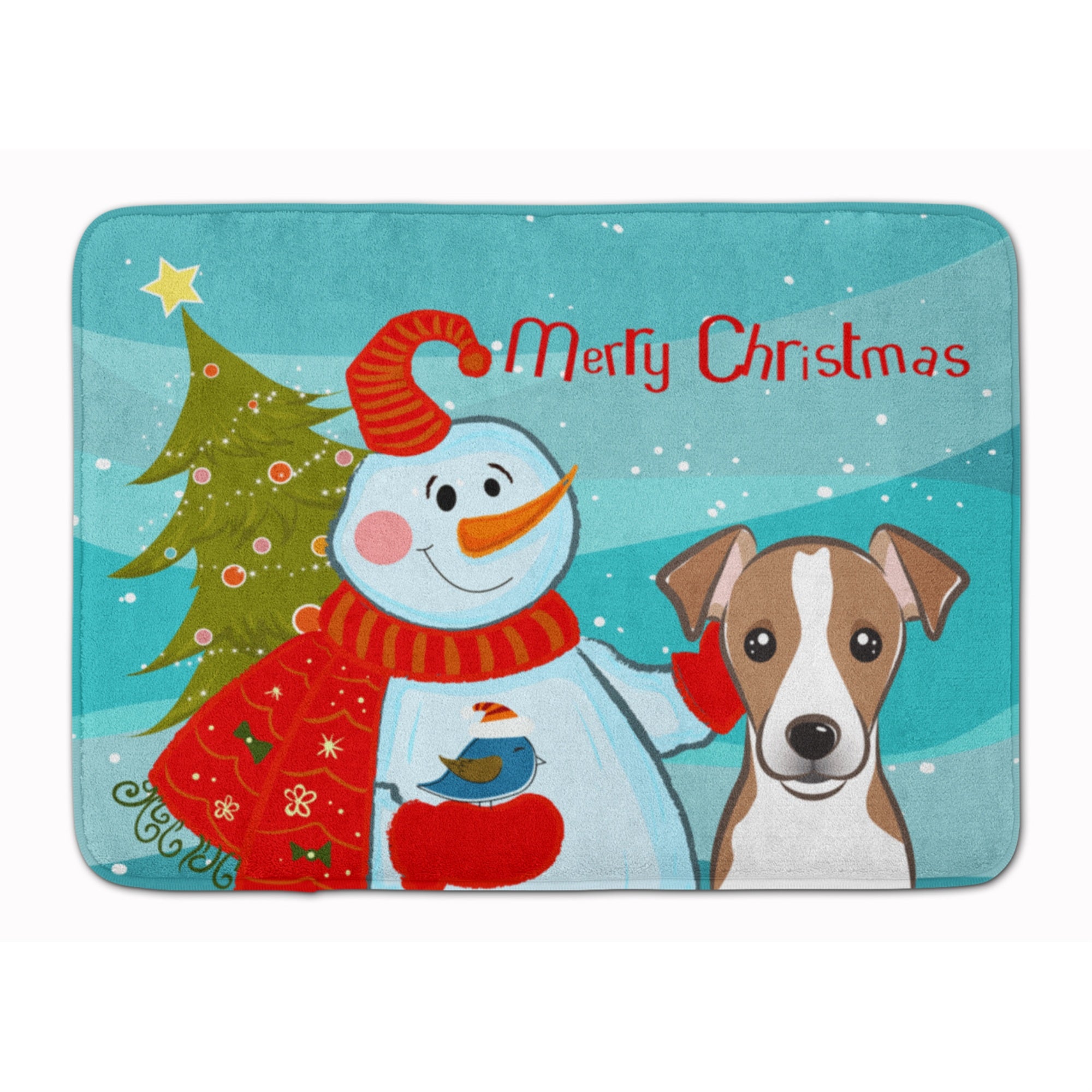 'Caroline'S Treasures Snowman With Jack Russell Terrier, 19'''' X 27'''', Multicolor''