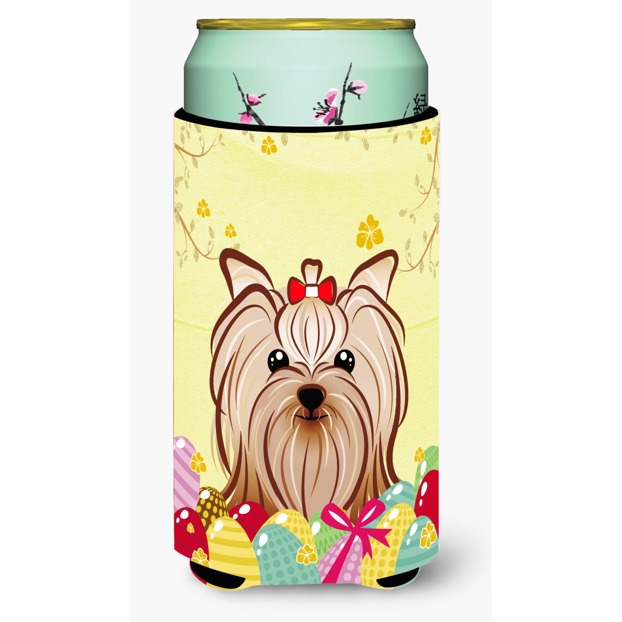 'Caroline'S Treasures Bb1886Tbc ''''Yorkie Yorkshire Terrier Easter Egg Hunt'''' Tall Boy Hugger Koozie, Multicolor''