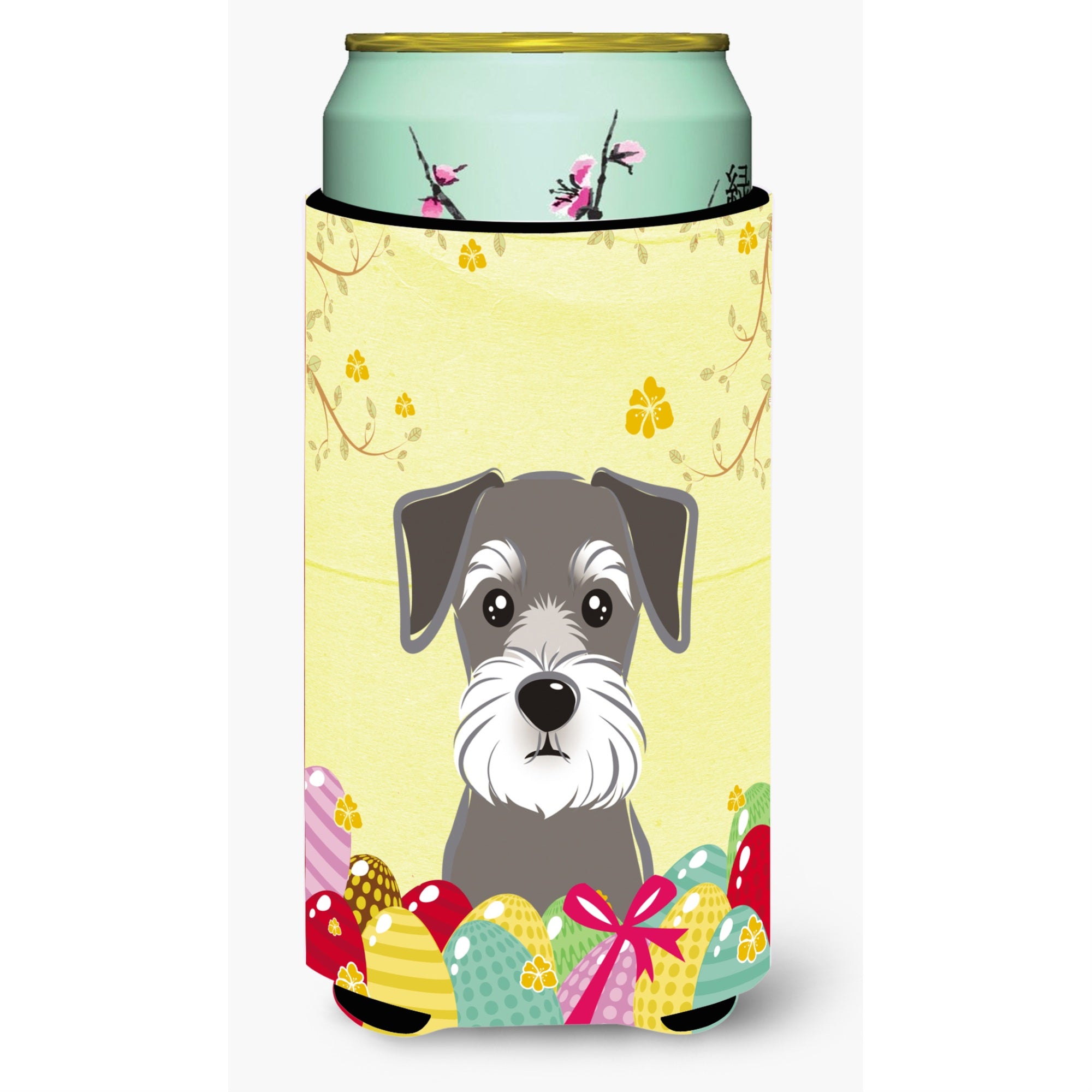 'Caroline'S Treasures Bb1888Tbc ''''Schnauzer Easter Egg Hunt'''' Tall Boy Hugger Koozie, Multicolor''