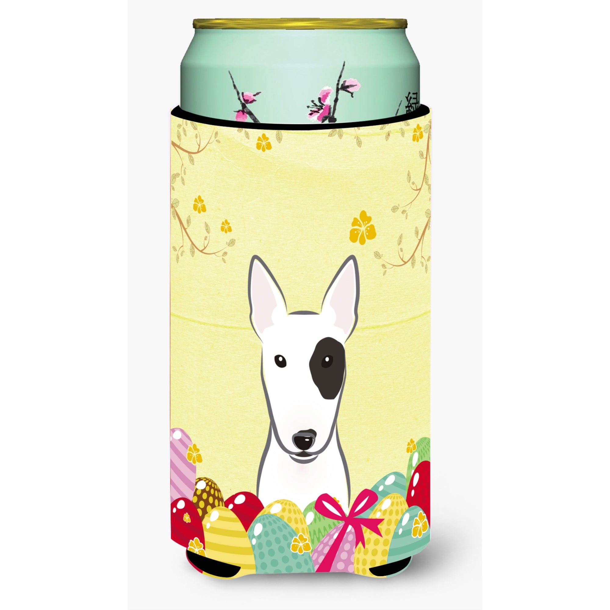 'Caroline'S Treasures Bb1891Tbc ''''Bull Terrier Easter Egg Hunt'''' Tall Boy Hugger Koozie, Multicolor''