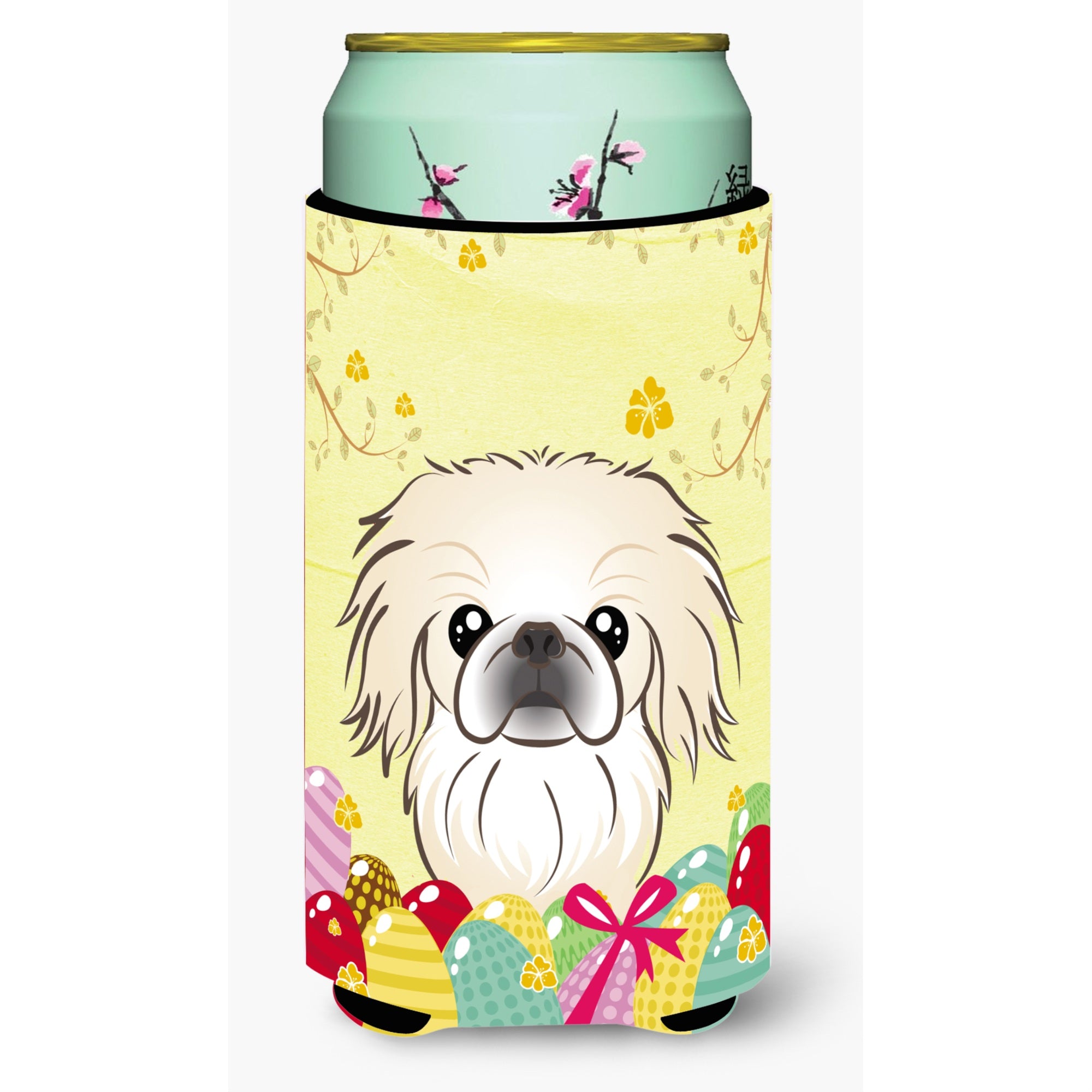 'Caroline'S Treasures Bb1903Tbc ''''Pekingese Easter Egg Hunt'''' Tall Boy Hugger Koozie, Multicolor''