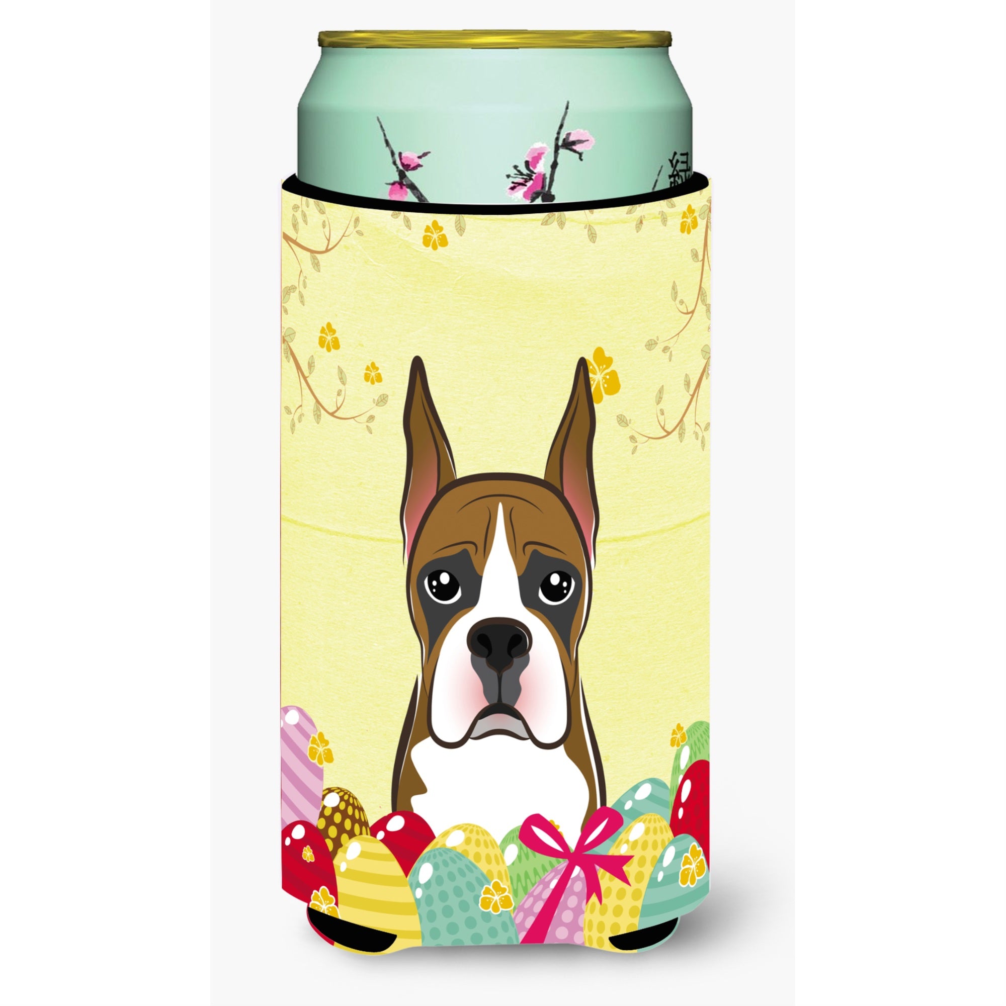 'Caroline'S Treasures Bb1905Tbc ''''Boxer Easter Egg Hunt'''' Tall Boy Hugger Koozie, Multicolor''