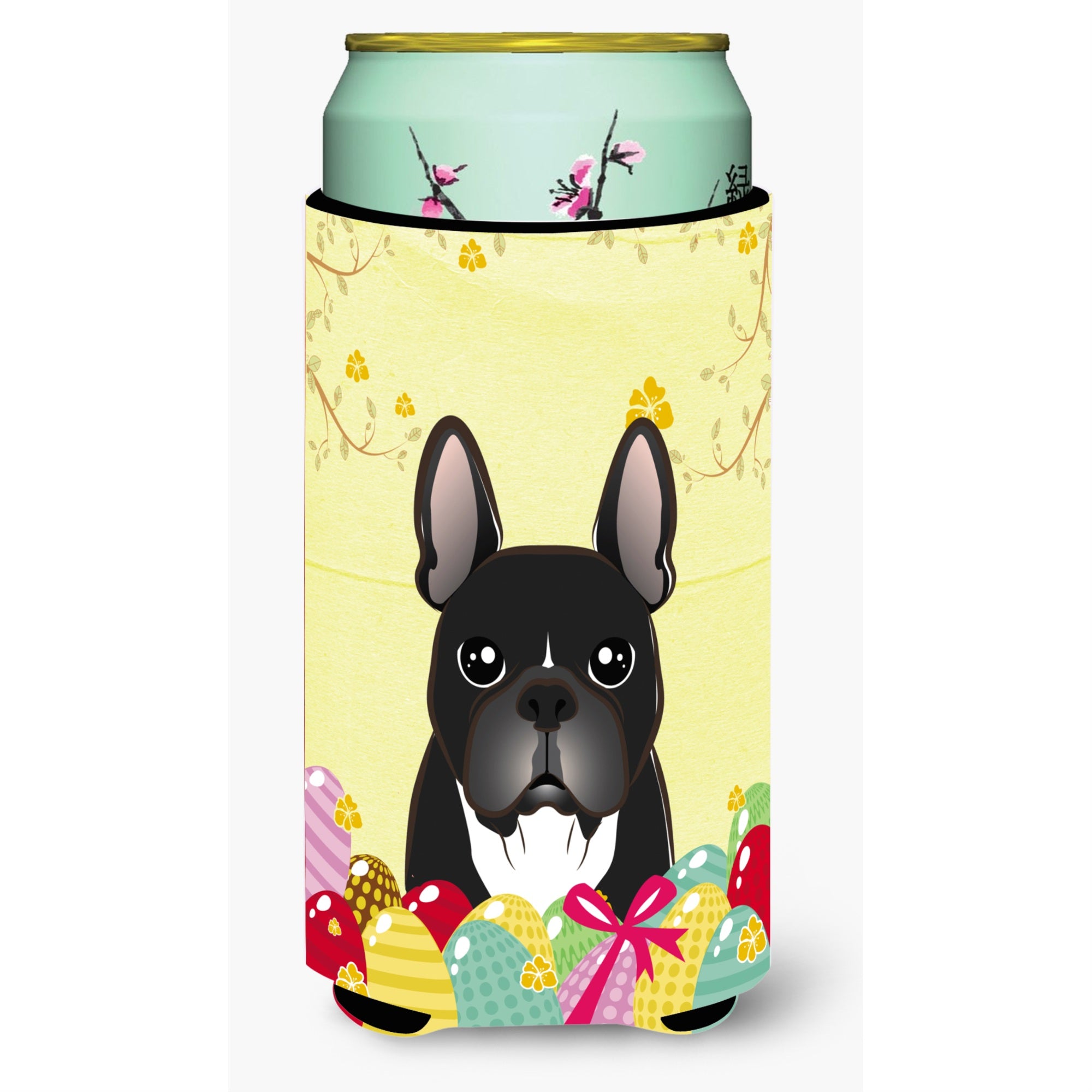 'Caroline'S Treasures Bb1909Tbc ''''French Bulldog Easter Egg Hunt'''' Tall Boy Hugger Koozie, Multicolor''