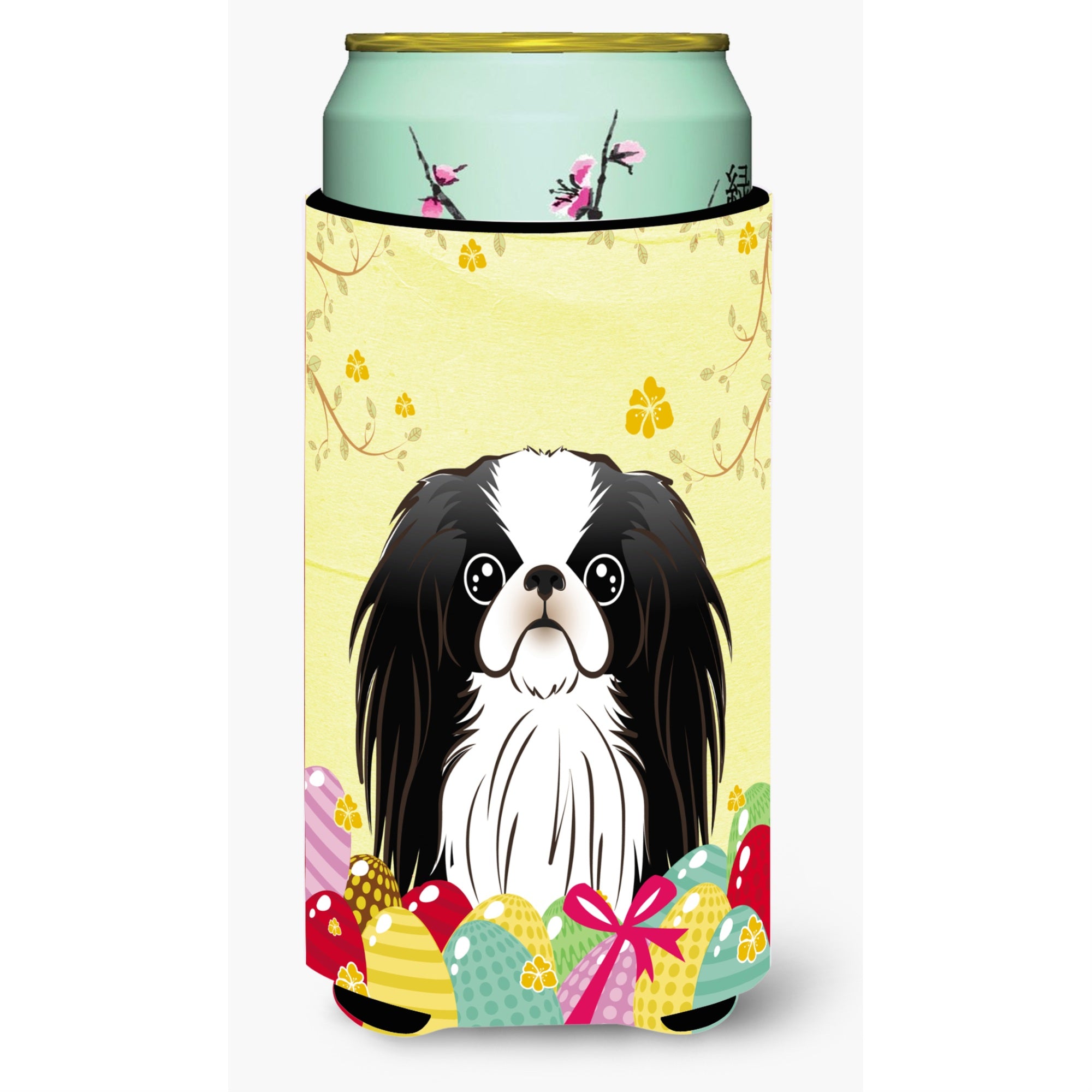 'Caroline'S Treasures Bb1912Tbc ''''Japanese Chin Easter Egg Hunt'''' Tall Boy Hugger Koozie, Multicolor''
