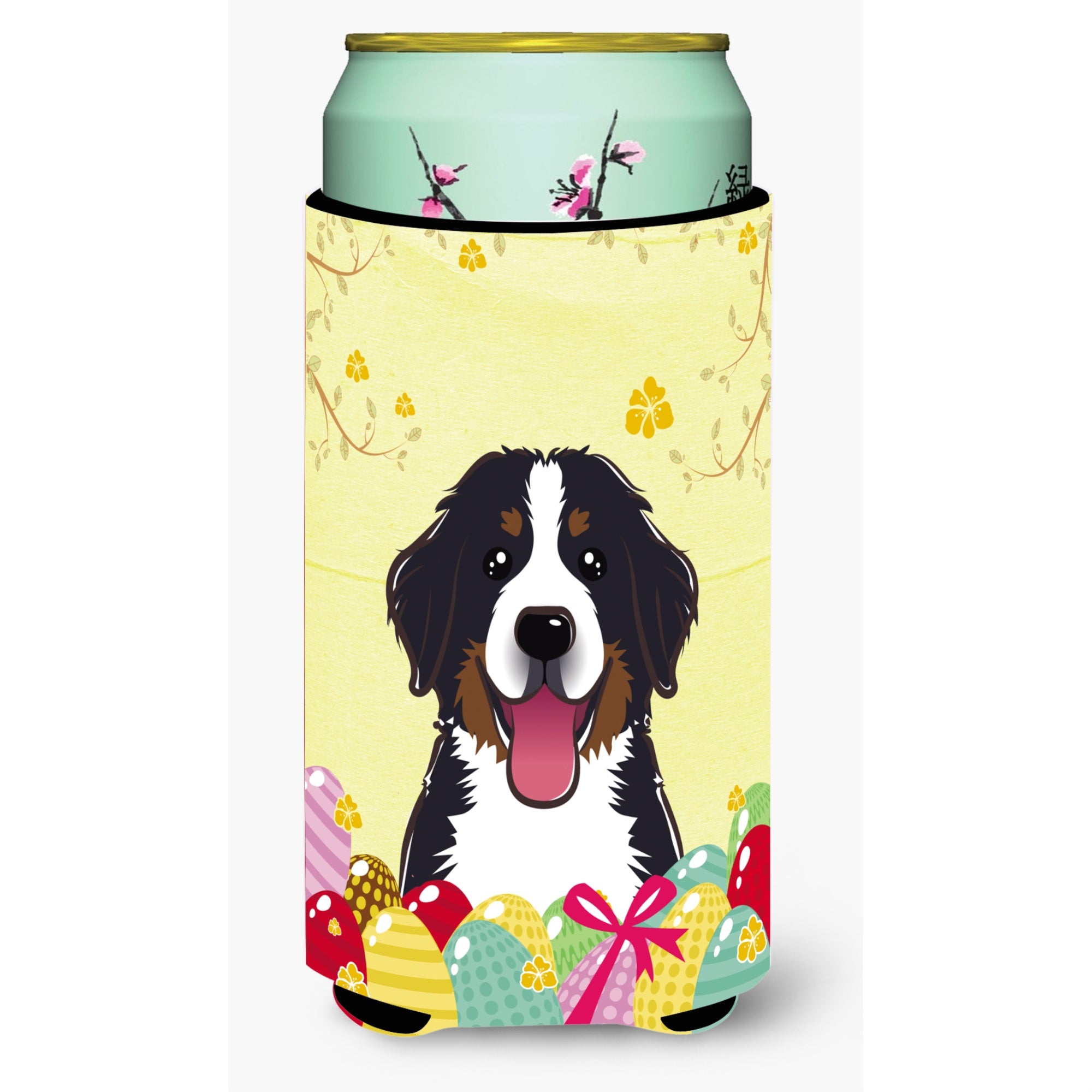 'Caroline'S Treasures Bb1919Tbc ''''Bernese Mountain Dog Easter Egg Hunt'''' Tall Boy Hugger Koozie, Multicolor''