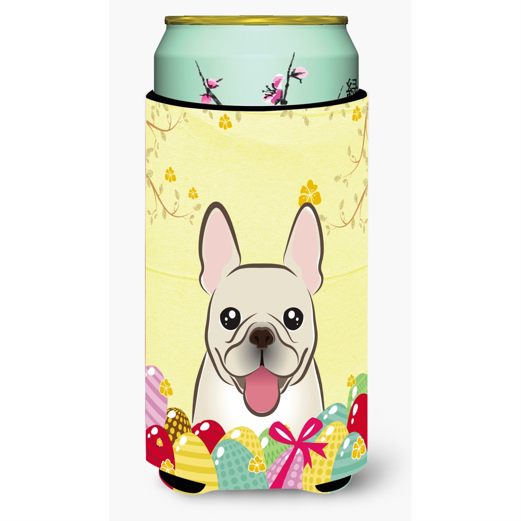 'Caroline'S Treasures Bb1920Tbc ''''French Bulldog Easter Egg Hunt'''' Tall Boy Hugger Koozie, Multicolor''