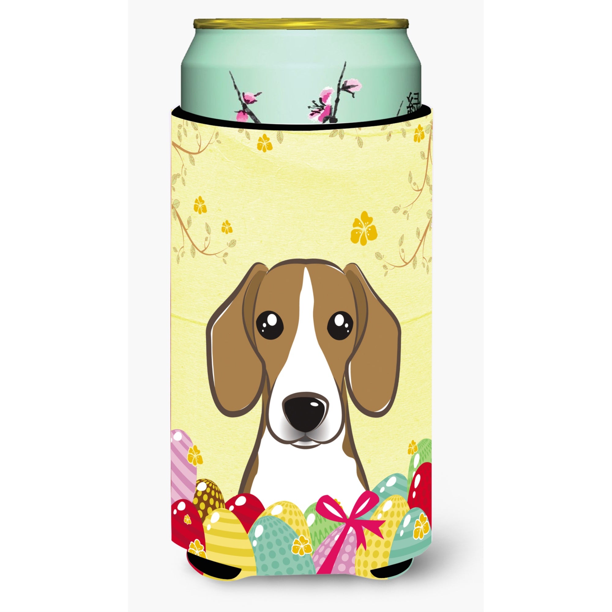 'Caroline'S Treasures Bb1921Tbc ''''Beagle Easter Egg Hunt'''' Tall Boy Hugger Koozie, Multicolor''
