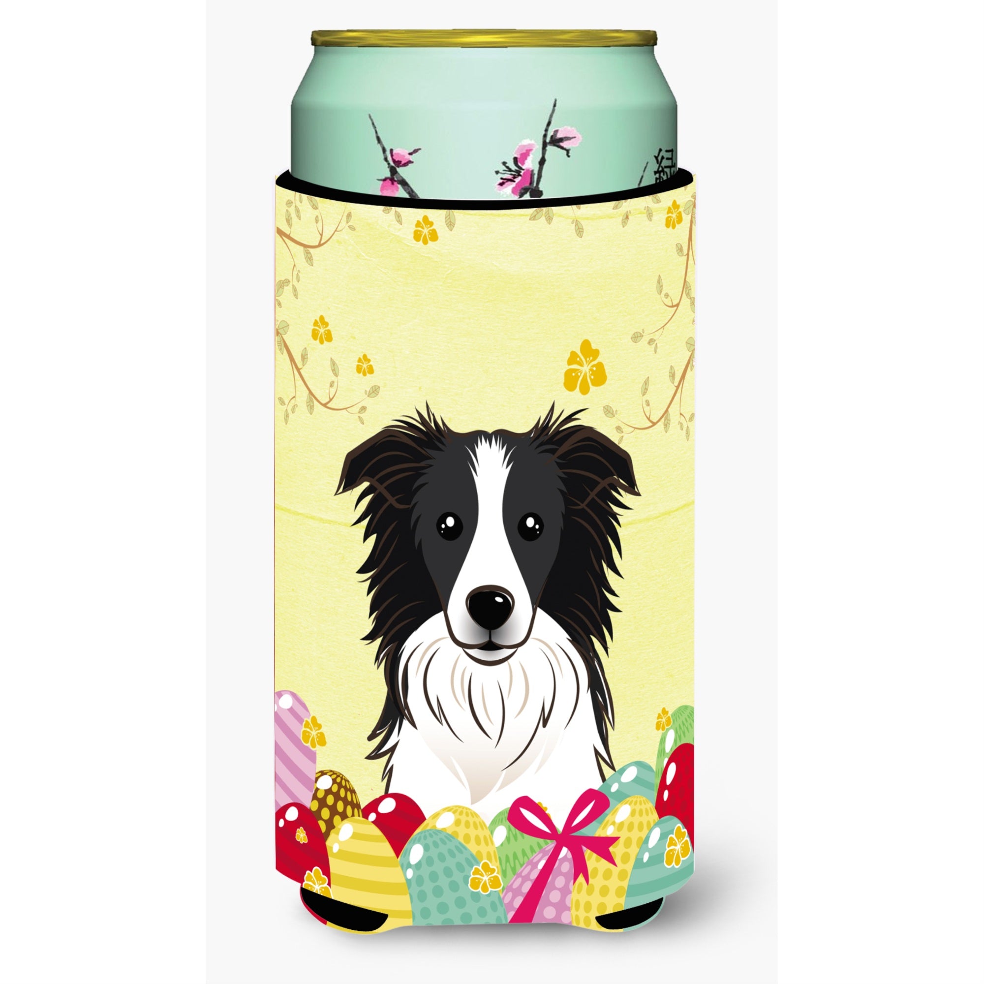 'Caroline'S Treasures Bb1923Tbc ''''Border Collie Easter Egg Hunt'''' Tall Boy Hugger Koozie, Multicolor''