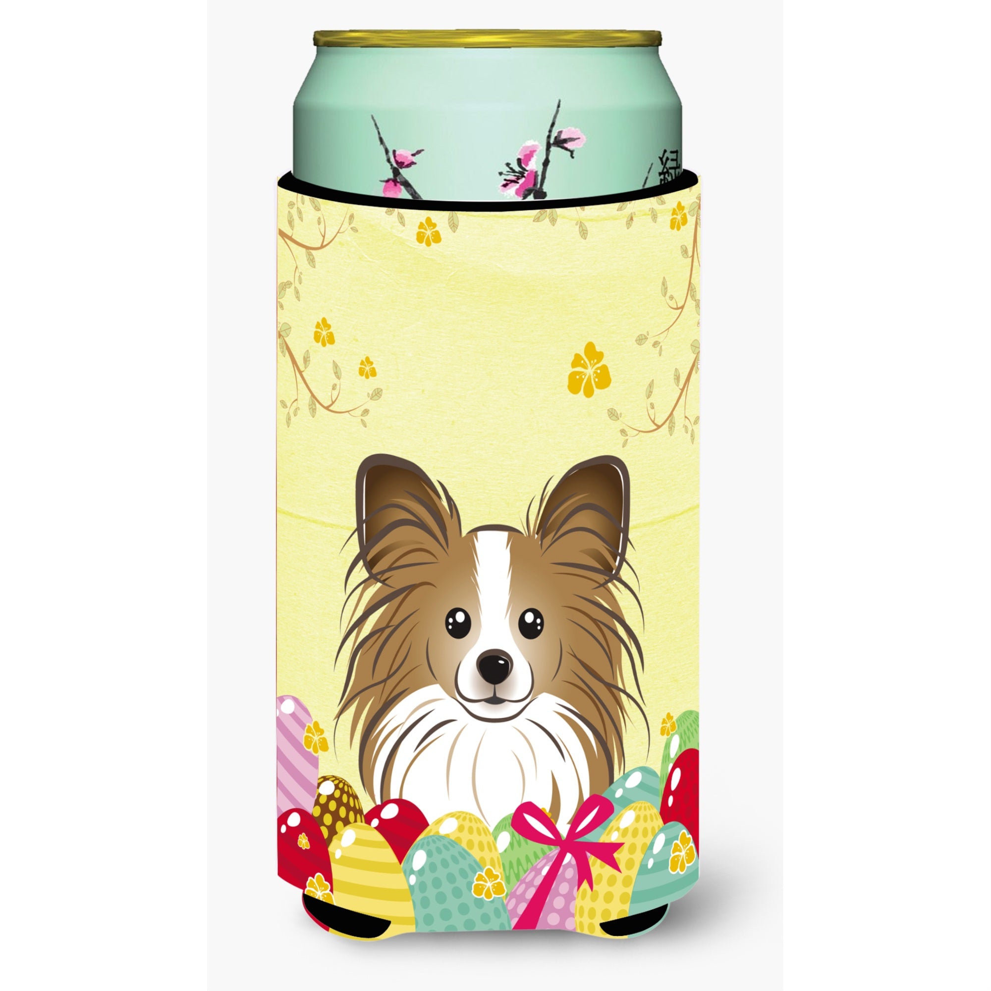 'Caroline'S Treasures Bb1930Tbc ''''Papillion Easter Egg Hunt'''' Tall Boy Hugger Koozie, Multicolor''