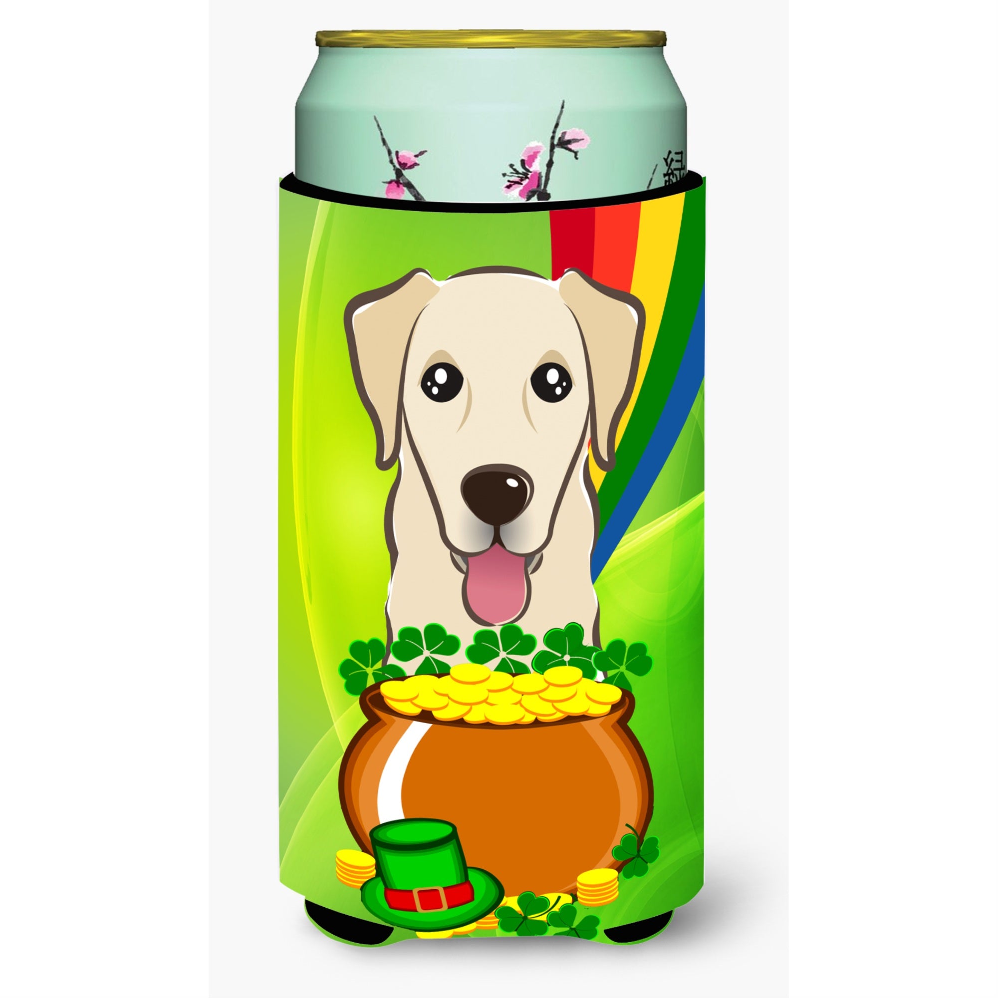 'Caroline'S Treasures Bb1996Tbc ''''Golden Retriever St. Patrick'S Day'''' Tall Boy Hugger Koozie, Multicolor''