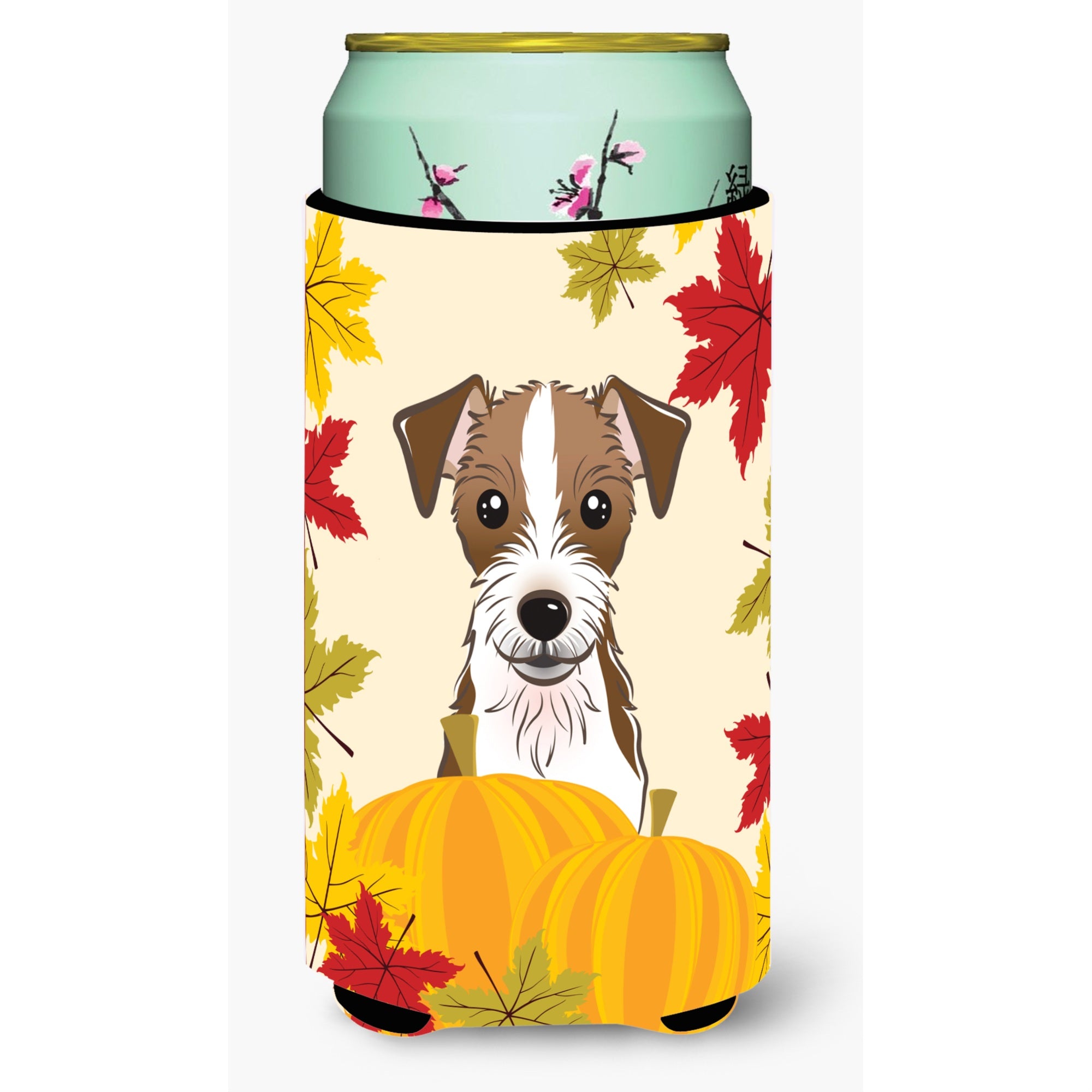 'Caroline'S Treasures Bb2008Tbc ''''Jack Russell Terrier Thanksgiving'''' Tall Boy Hugger Koozie, Multicolor''