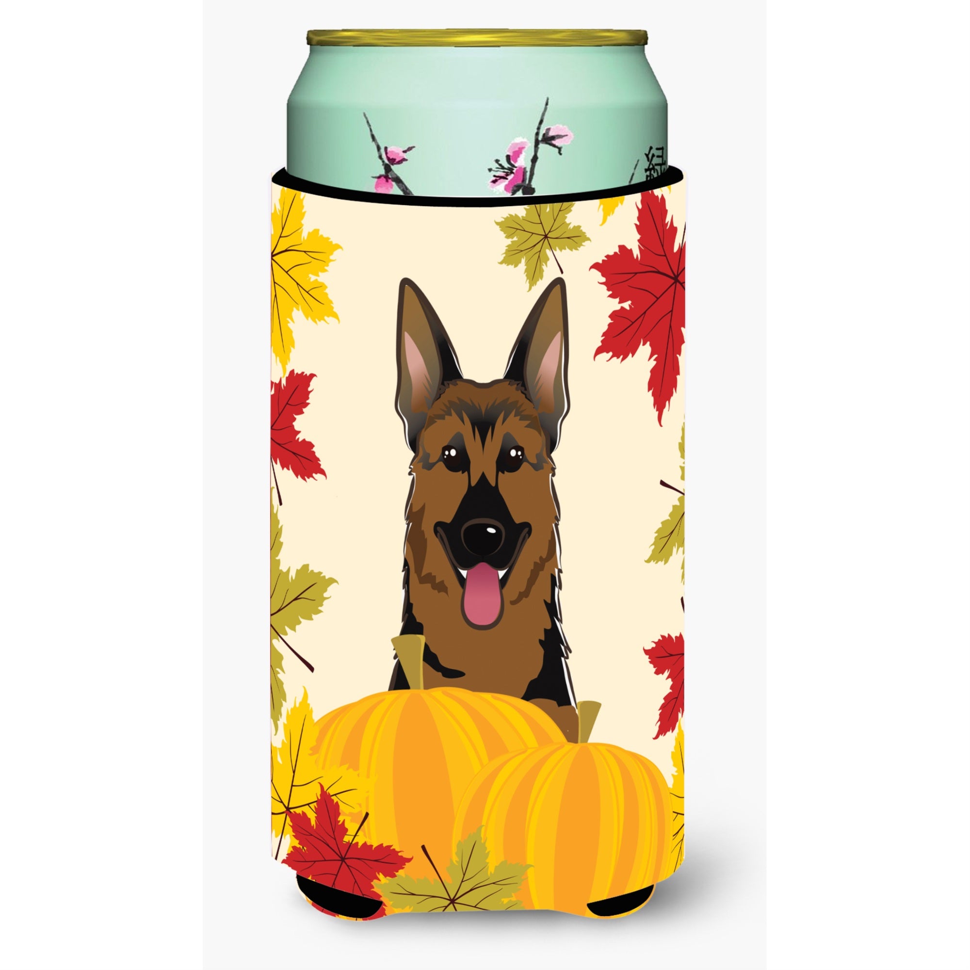 'Caroline'S Treasures Bb2017Tbc ''''German Shepherd Thanksgiving'''' Tall Boy Hugger Koozie, Multicolor''