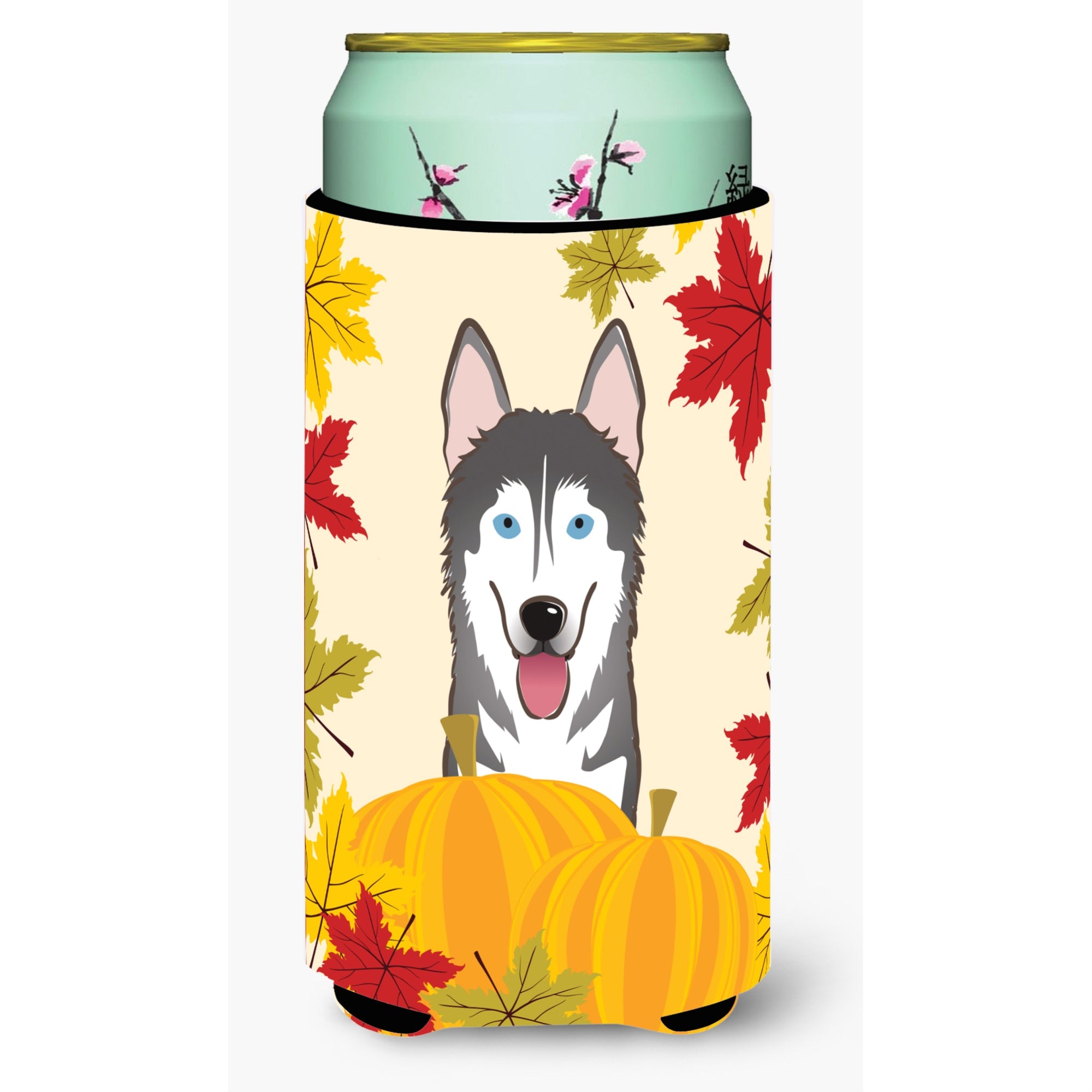 'Caroline'S Treasures Bb2024Tbc ''''Alaskan Malamute Thanksgiving'''' Tall Boy Hugger Koozie, Multicolor''
