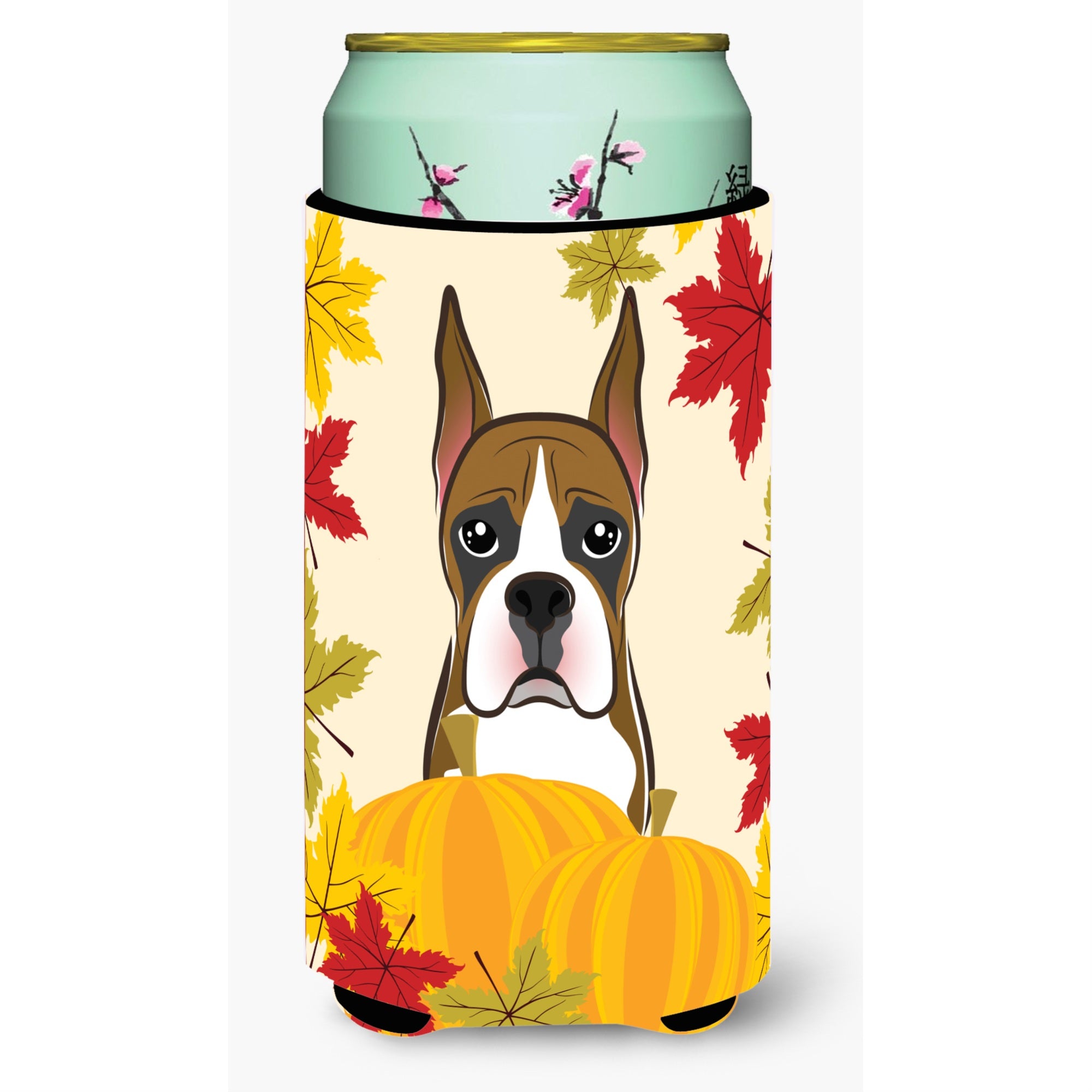 'Caroline'S Treasures Bb2029Tbc ''''Boxer Thanksgiving'''' Tall Boy Hugger Koozie, Multicolor''