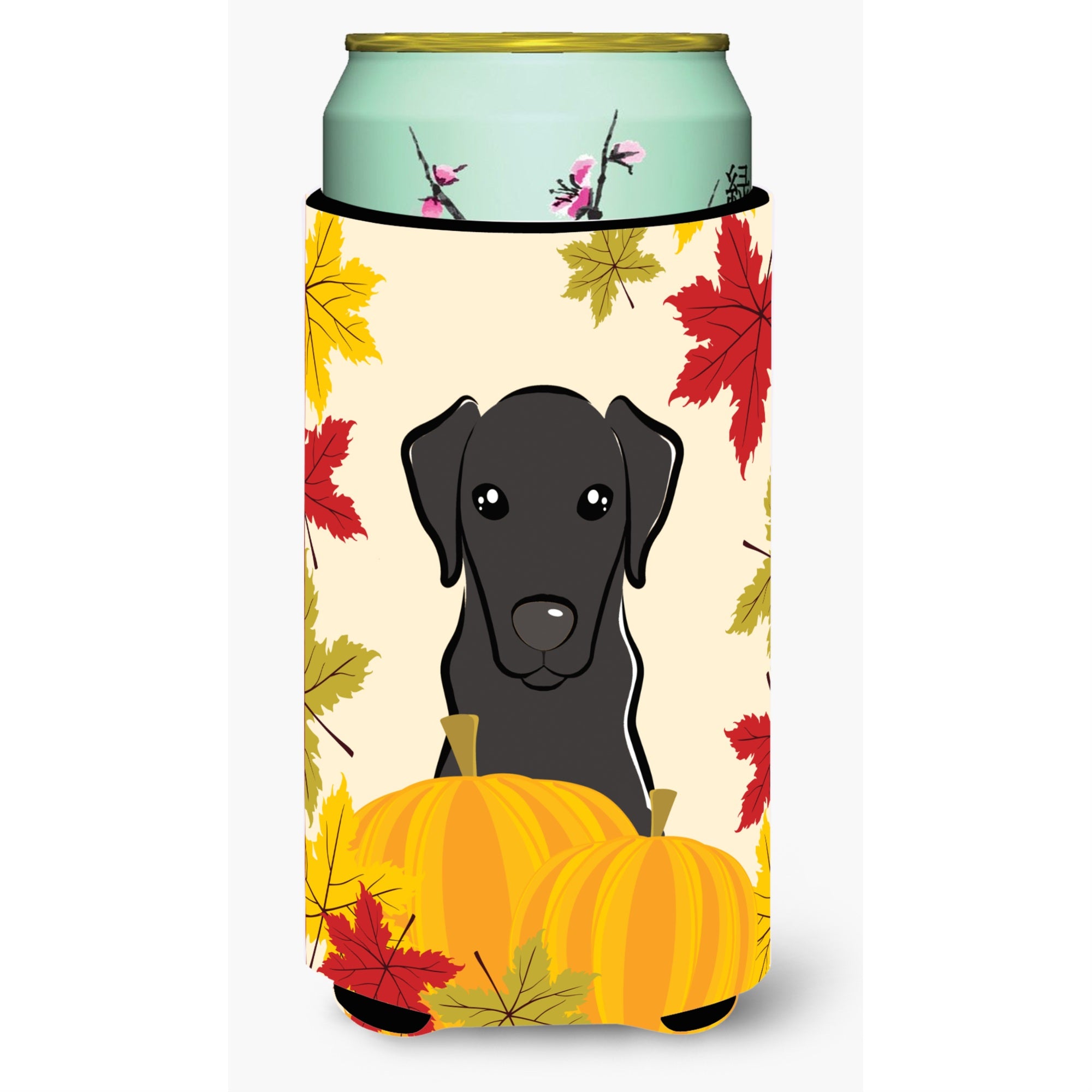 'Caroline'S Treasures Bb2041Tbc ''''Black Labrador Thanksgiving'''' Tall Boy Hugger Koozie, Multicolor''