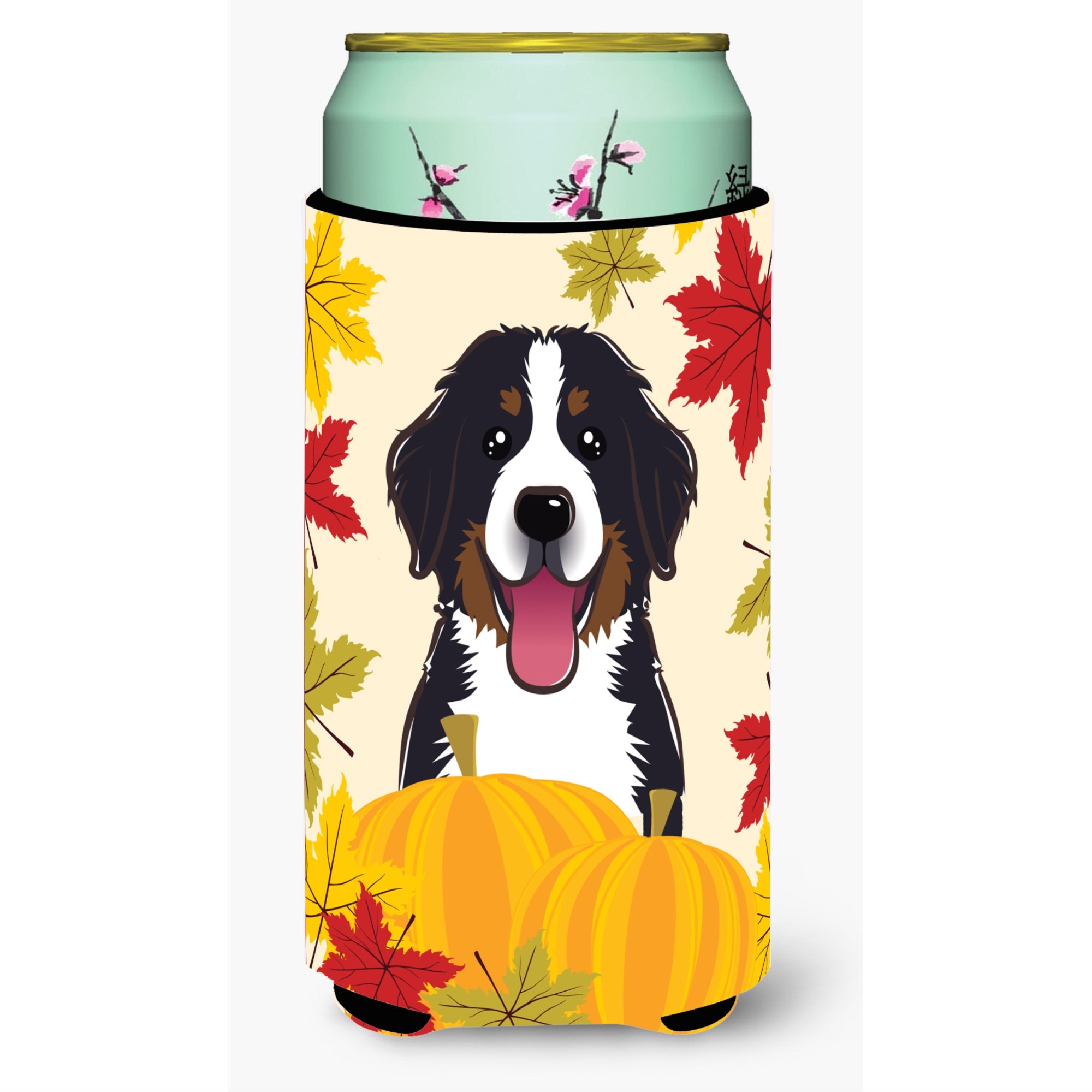 'Caroline'S Treasures Bb2043Tbc ''''Bernese Mountain Dog Thanksgiving'''' Tall Boy Hugger Koozie, Multicolor''