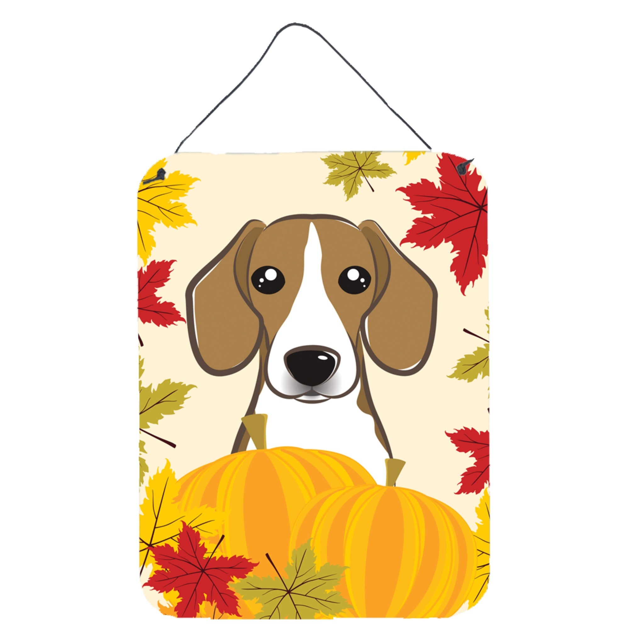 'Caroline'S Treasures Beagle Thanksgiving Wall Or Door Hanging Prints Bb2045Ds1216, 16Hx12W, Multicolor''