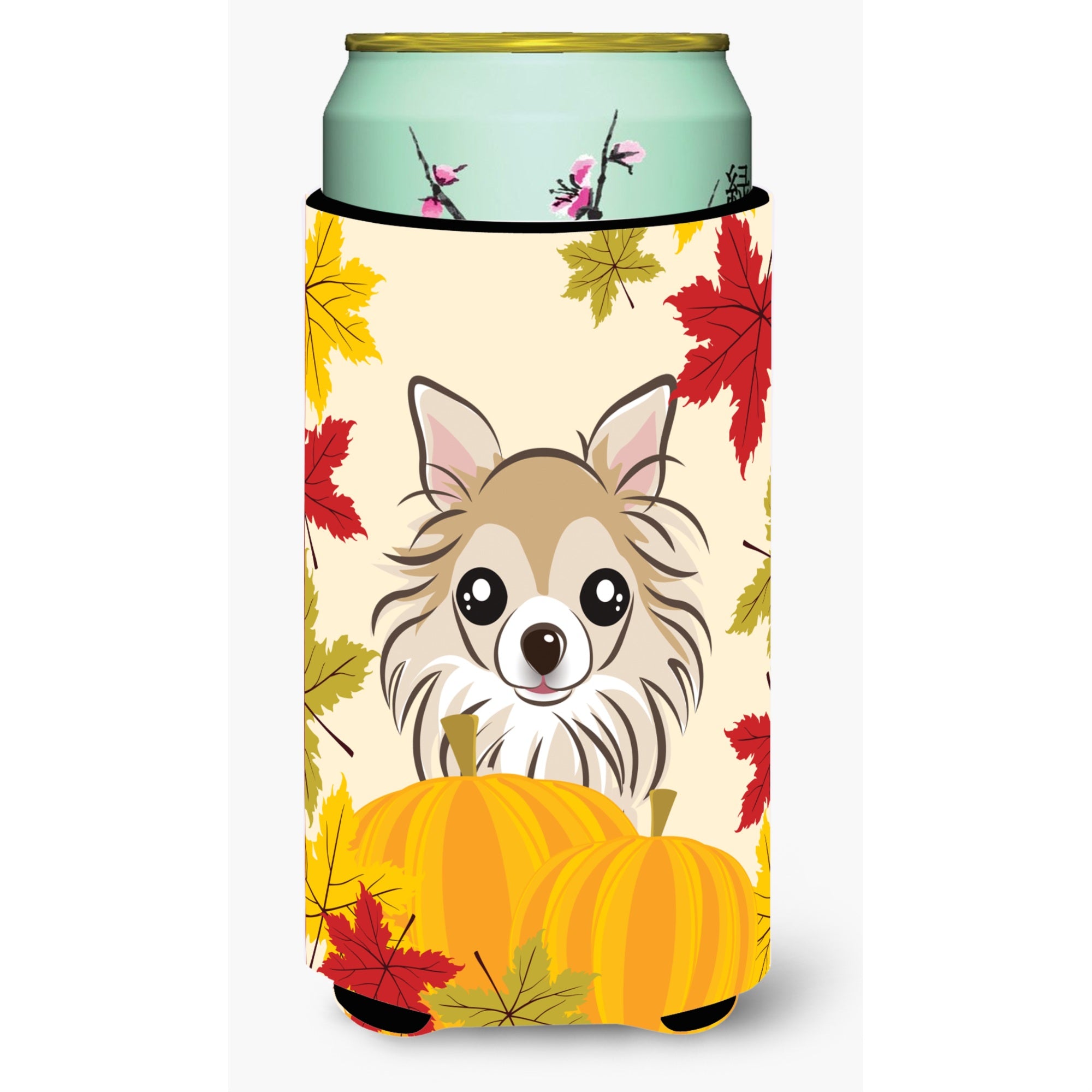 'Caroline'S Treasures Bb2057Tbc ''''Chihuahua Thanksgiving'''' Tall Boy Hugger Koozie, Multicolor''