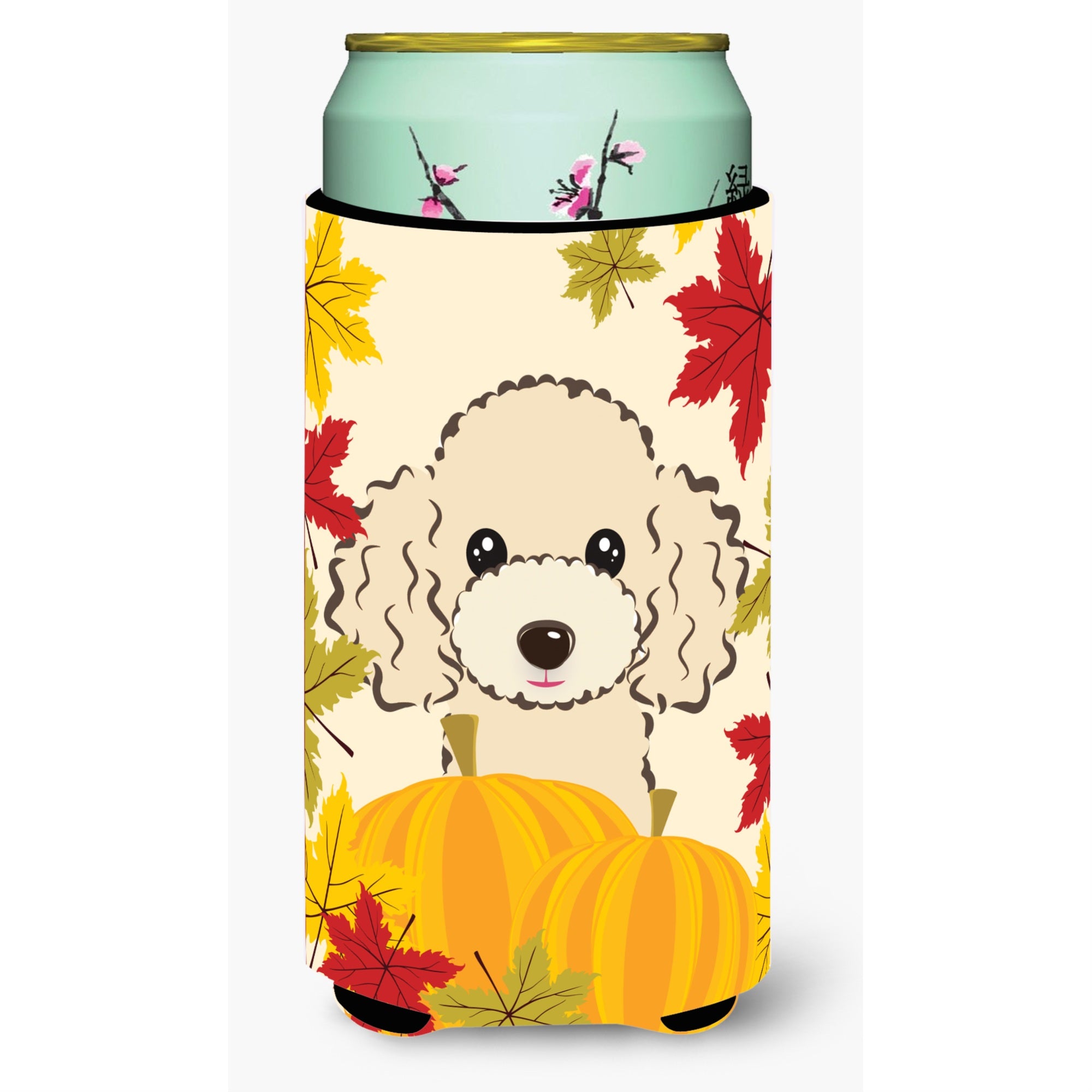 'Caroline'S Treasures Bb2064Tbc ''''Buff Poodle Thanksgiving'''' Tall Boy Hugger Koozie, Multicolor''